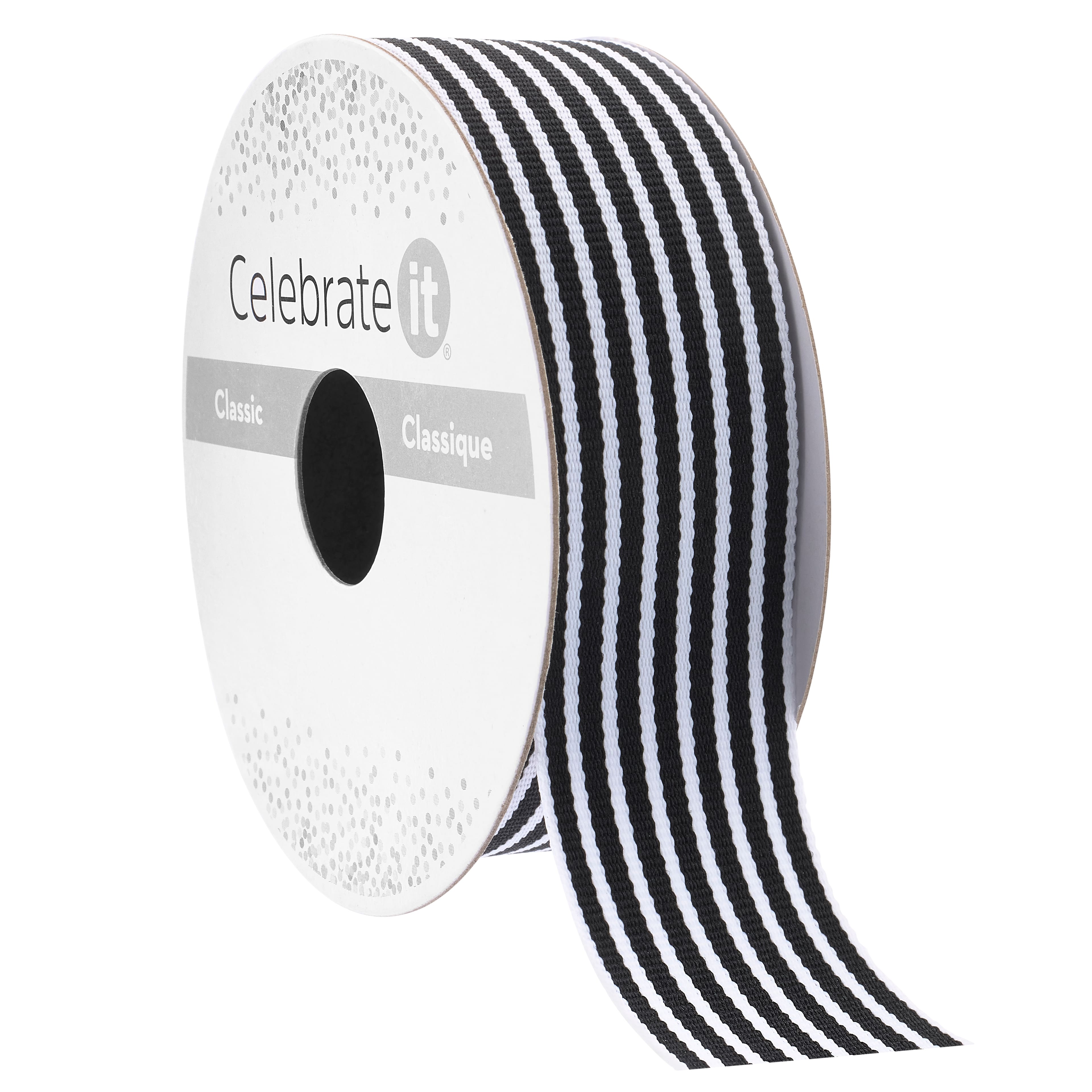 1&#x22; x 5yd. Striped Ribbon by Celebrate It&#xAE; Classic