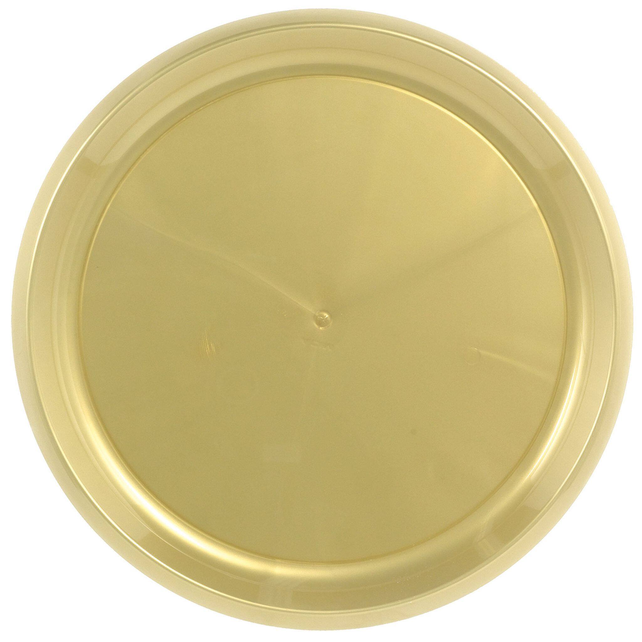 16" Round Plastic Platter, 4ct.