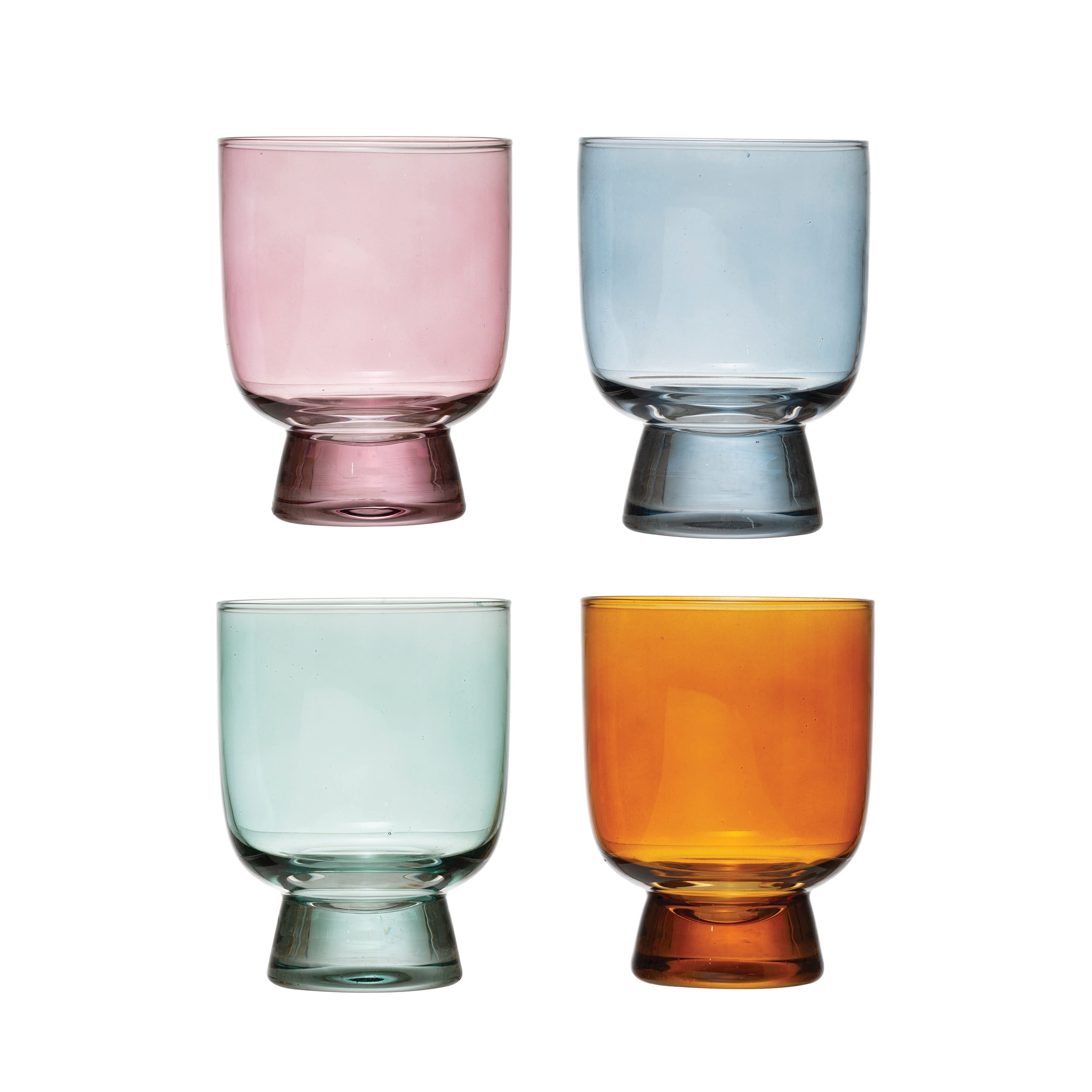 Kate Aspen Clear Hobnail Beaded Drinking Glasses Set of 6 -10 oz Vintage Glassware  Set Cocktail Glass Set, Juice Glass, Water Cups