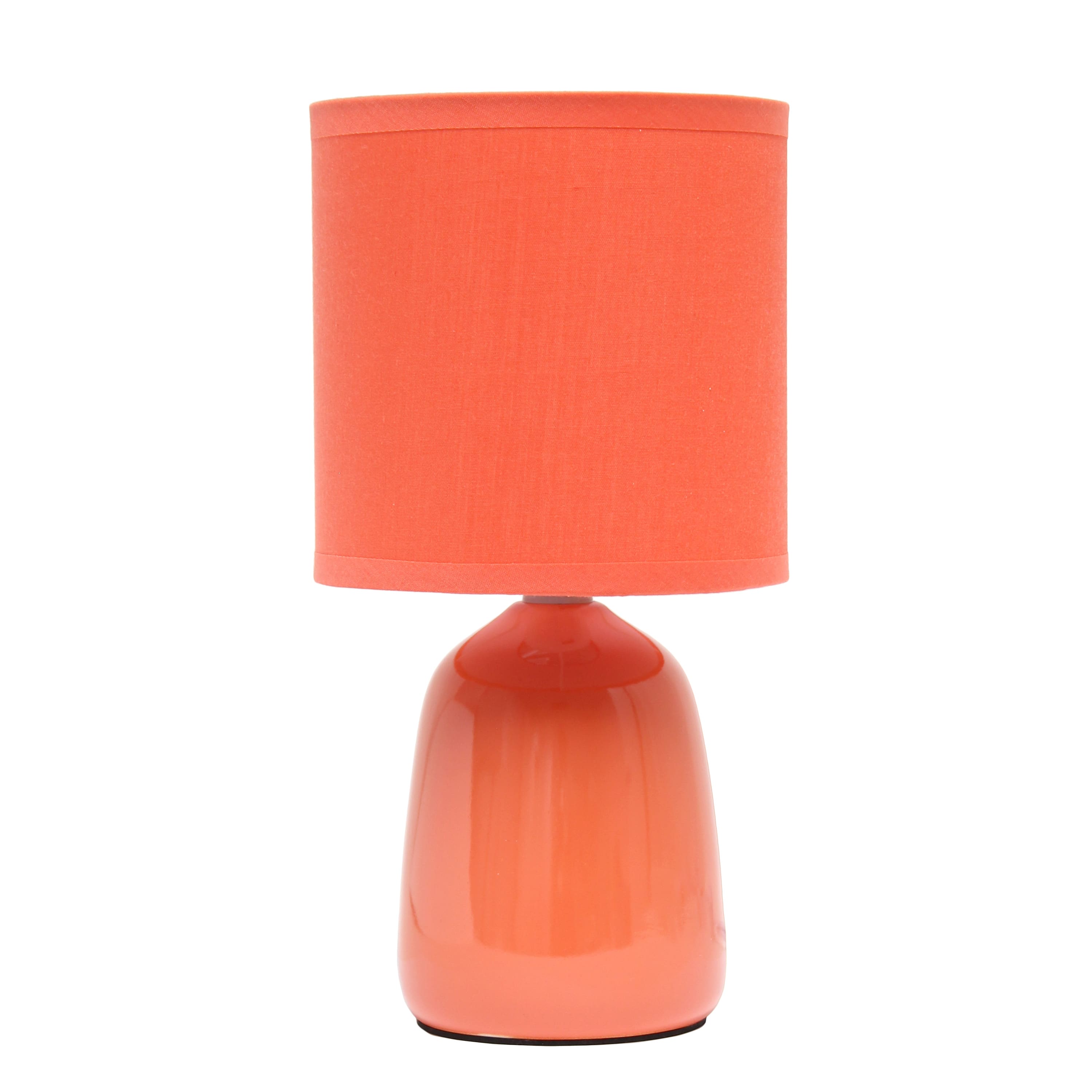 Simple Designs 10&#x22; Thimble Base Ceramic Table Lamp