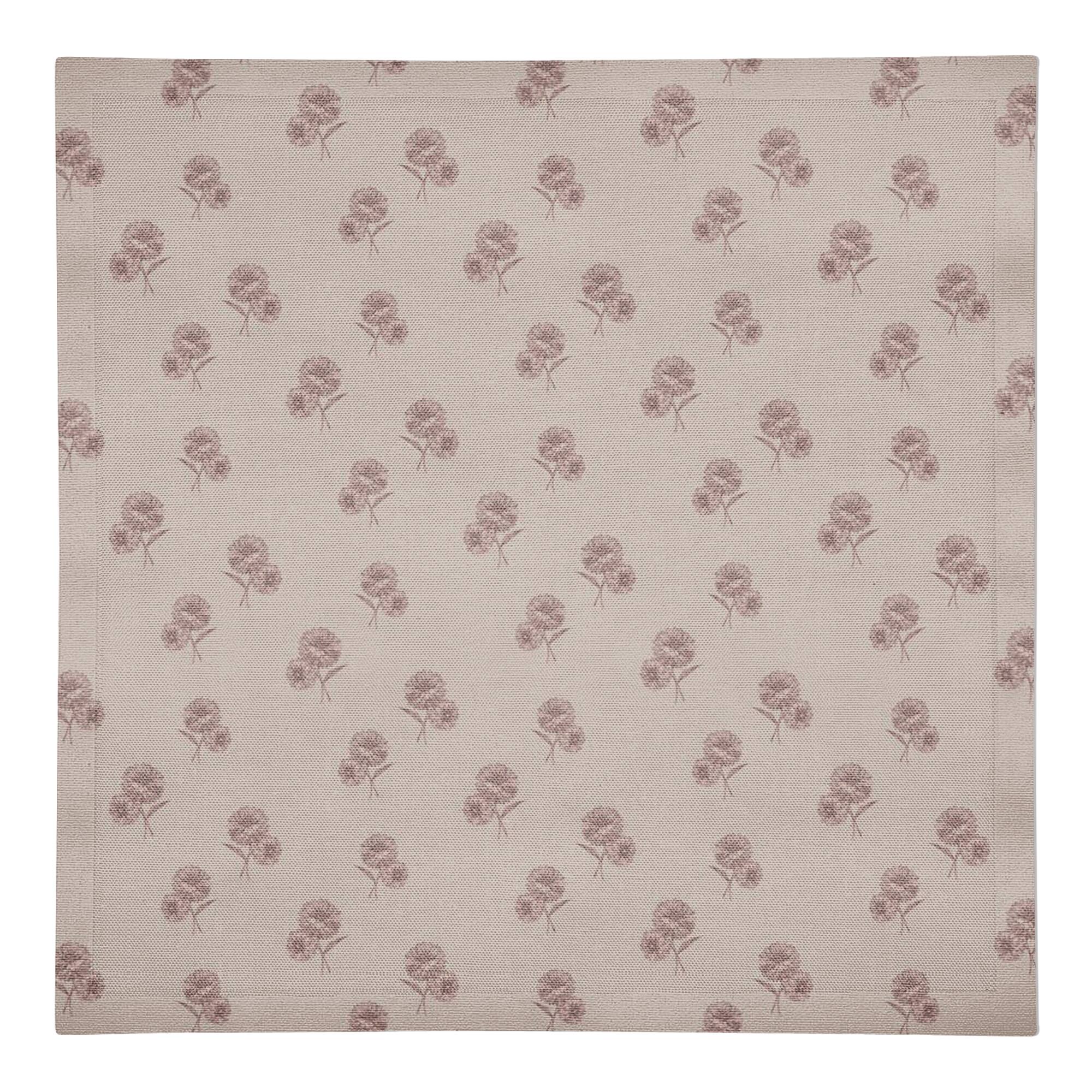 Delicate Floral Cotton Twill Napkin