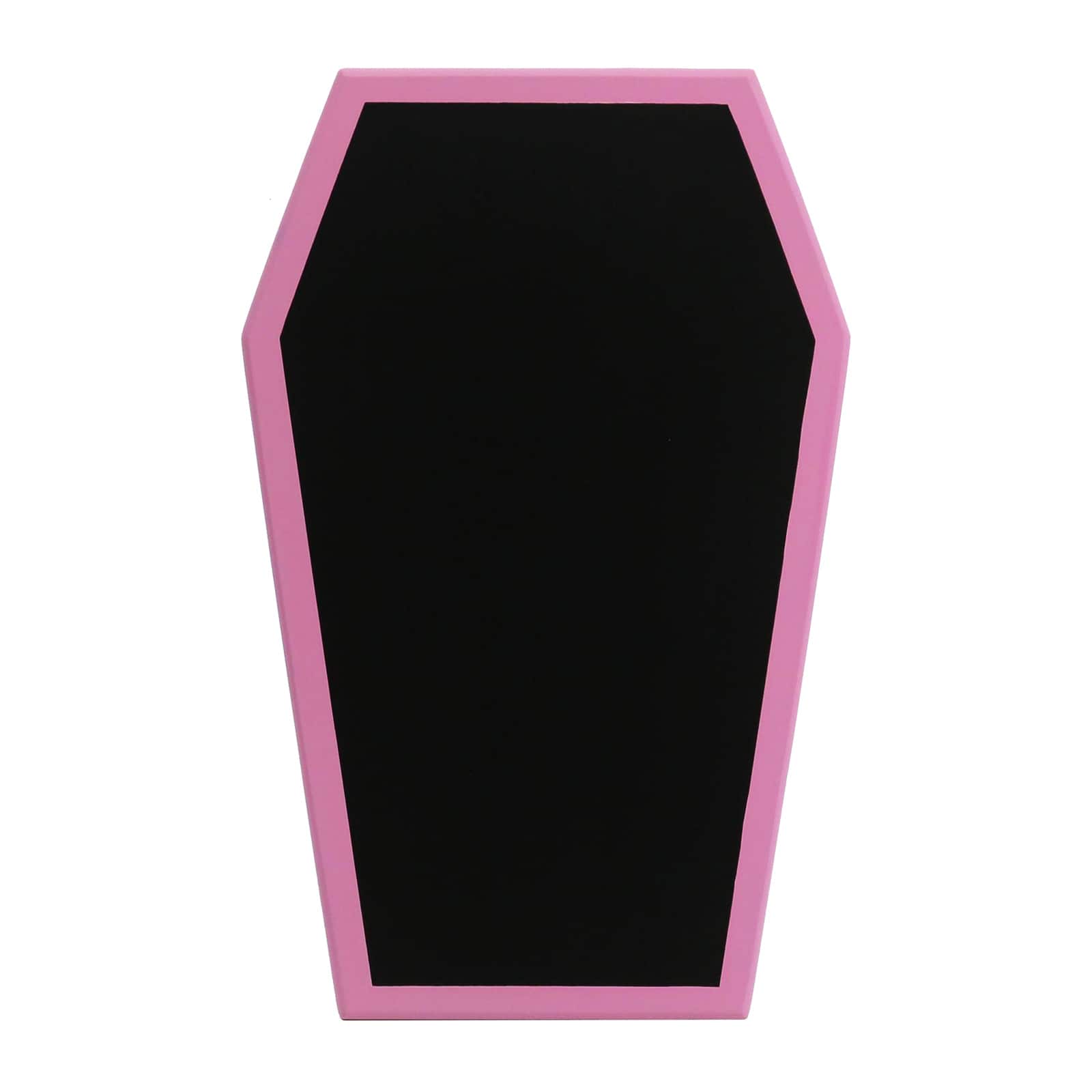 12.75&#x22; Pink Framed Coffin Chalk Board by Ashland&#xAE;