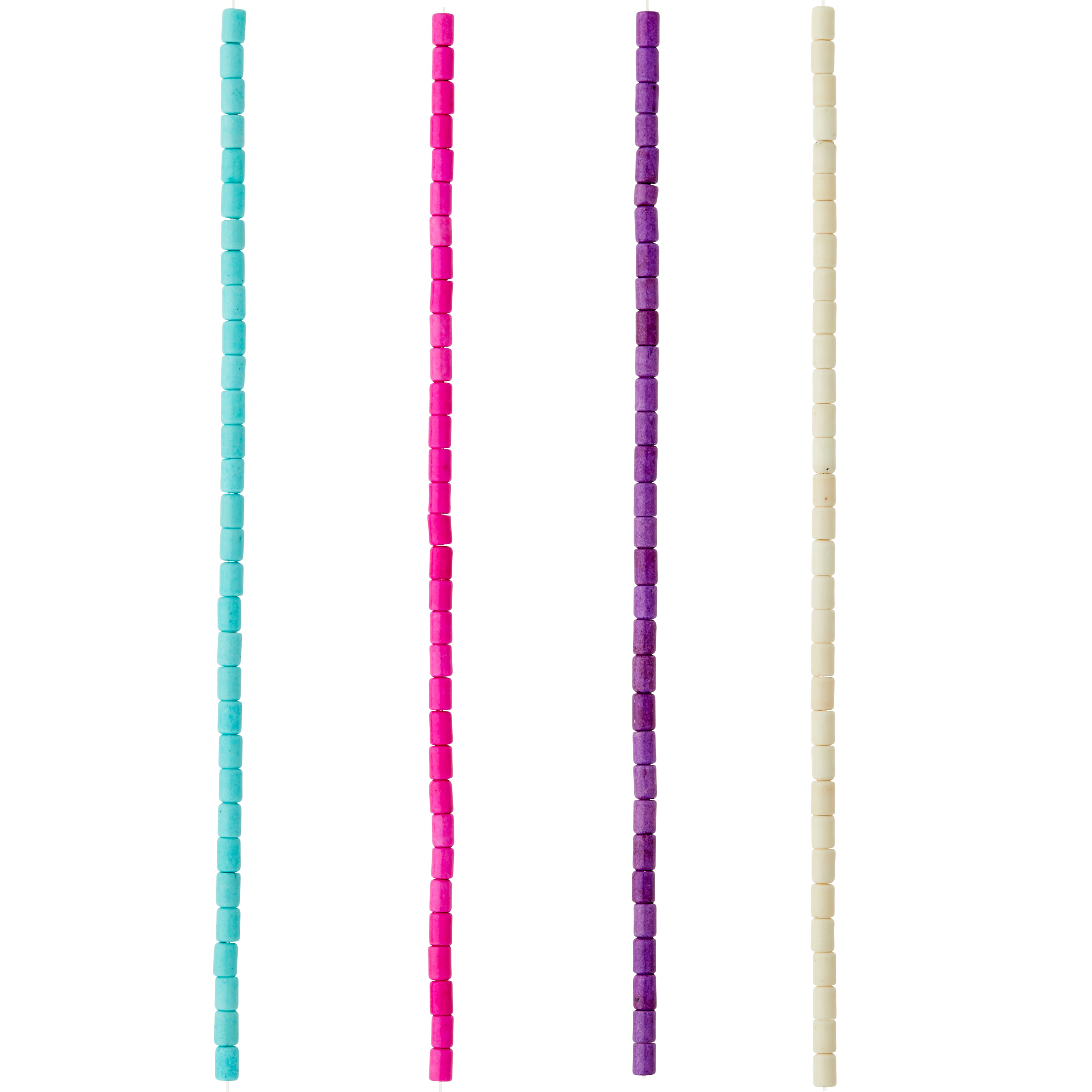 Bright Reconstituted Tube Beads, 5mm by Bead Landing™