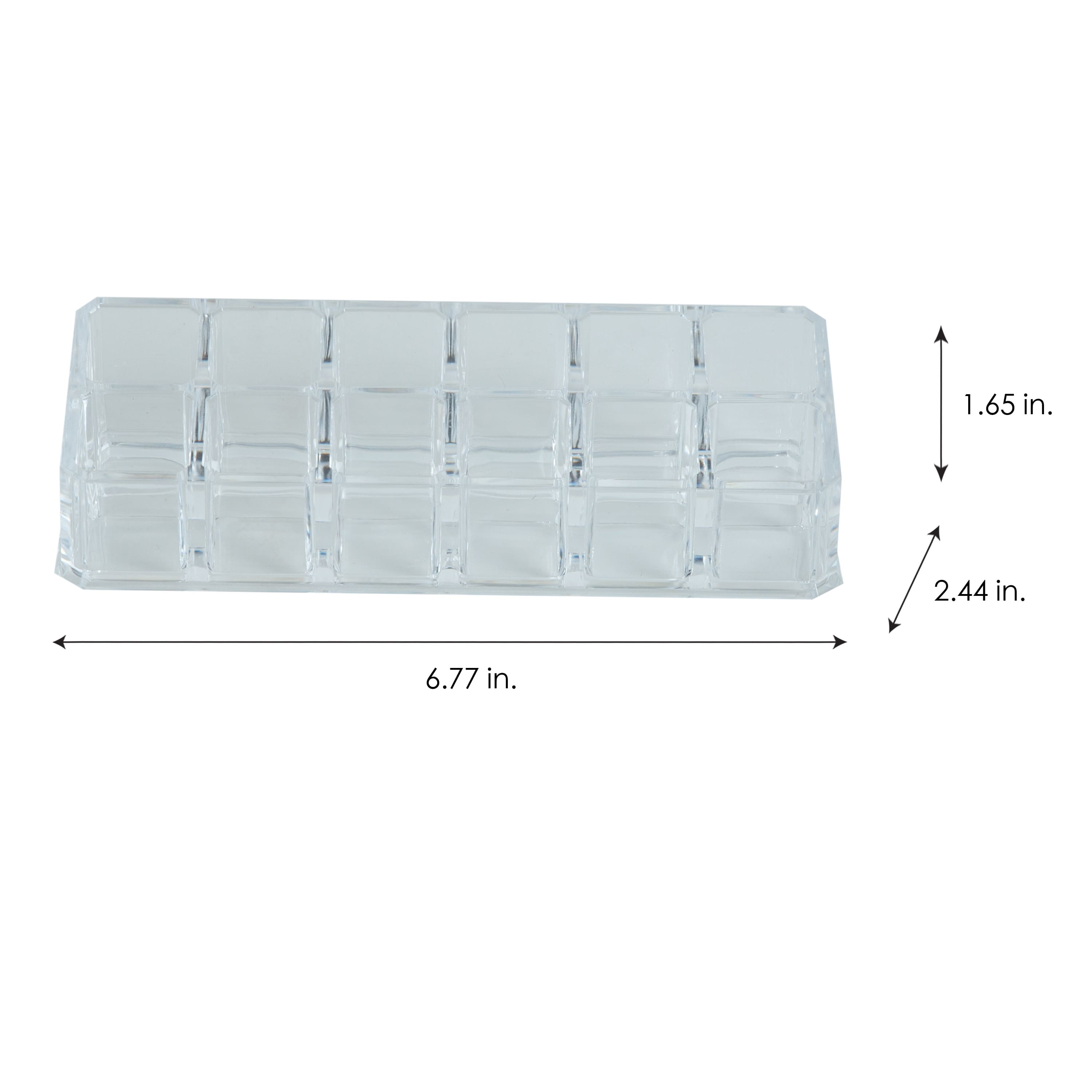 Simplify 7" Cosmetic & Lipstick 12 Compartment Holder