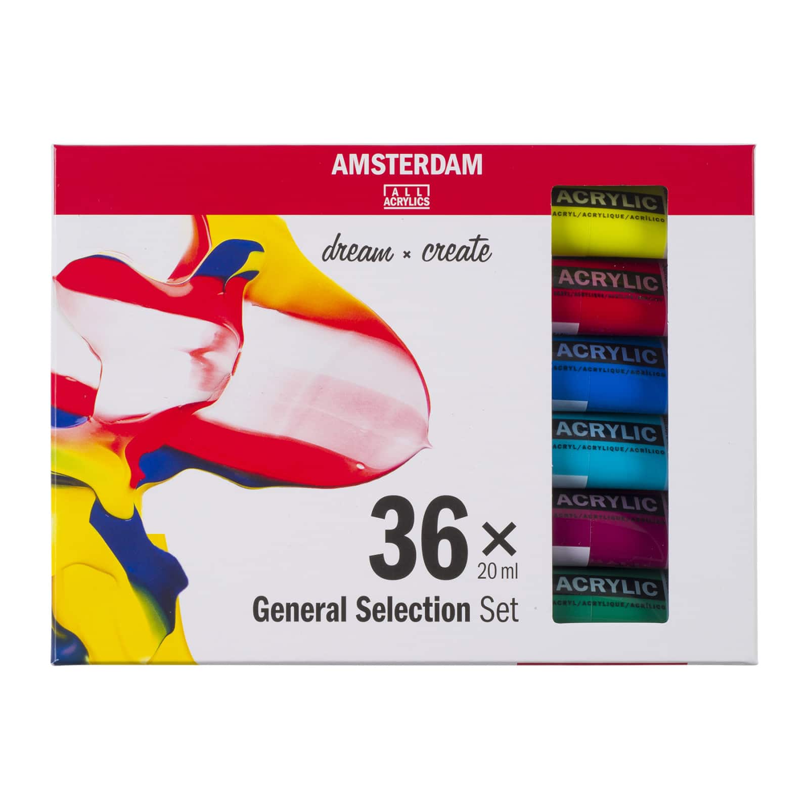 Amsterdam General Selection 36 Color Acrylic Paint Set