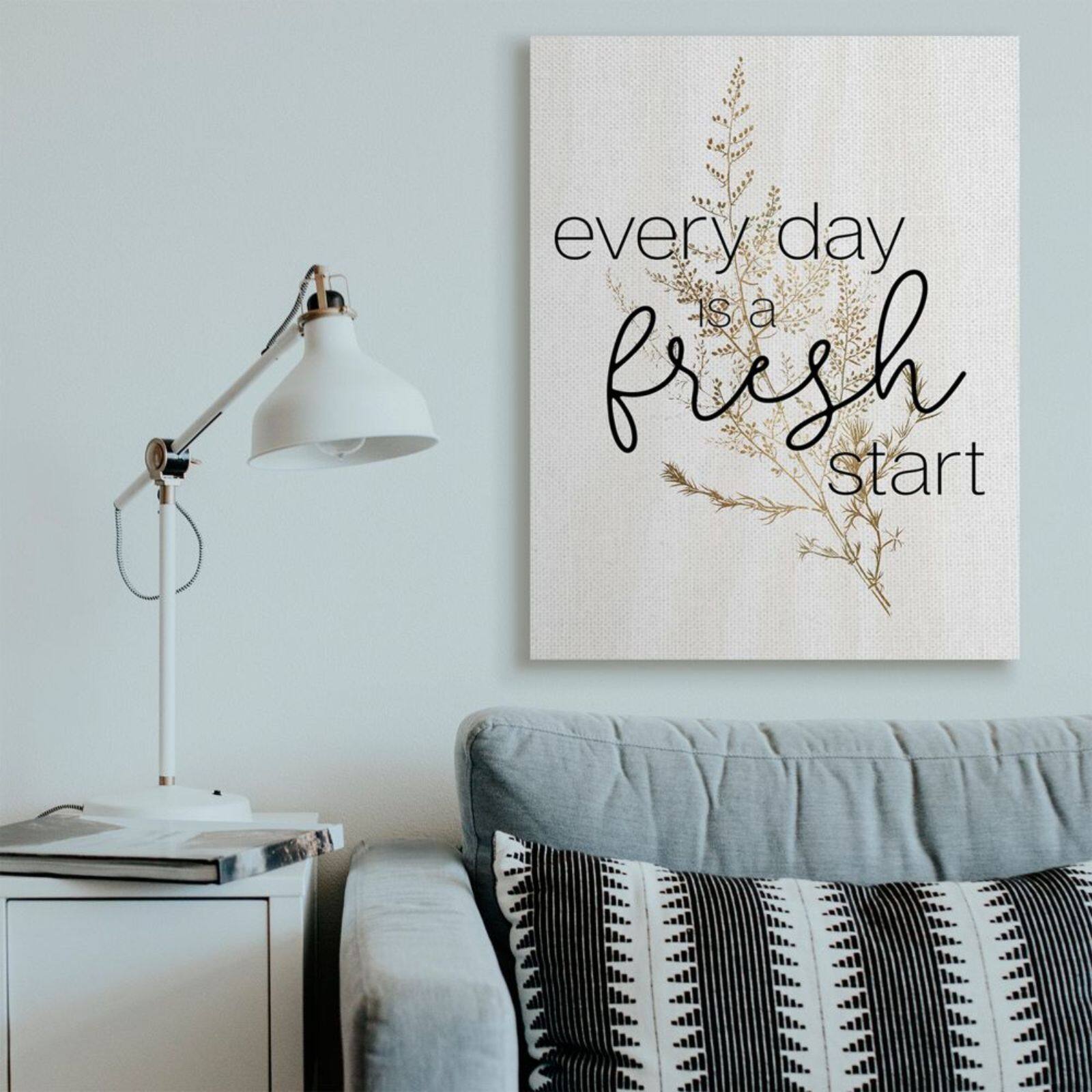 Stupell Industries Nature Everyday Fresh Start Wall Accent