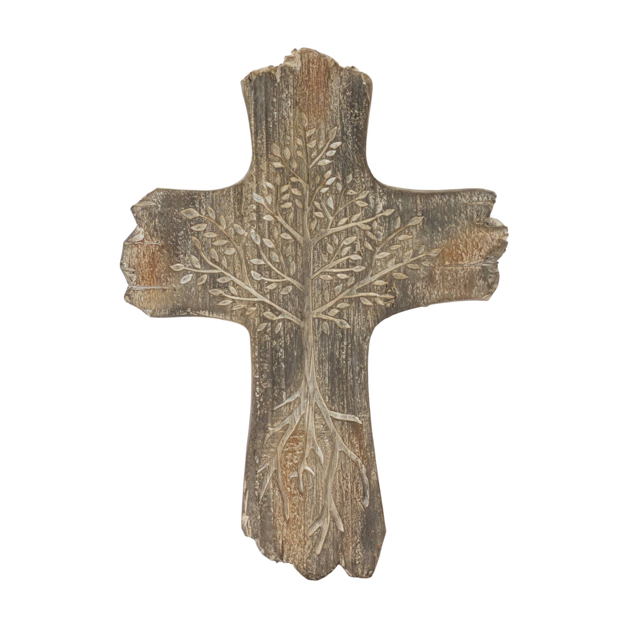 10.25&#x22; Tree of Life Cross D&#xE9;cor, 4ct.