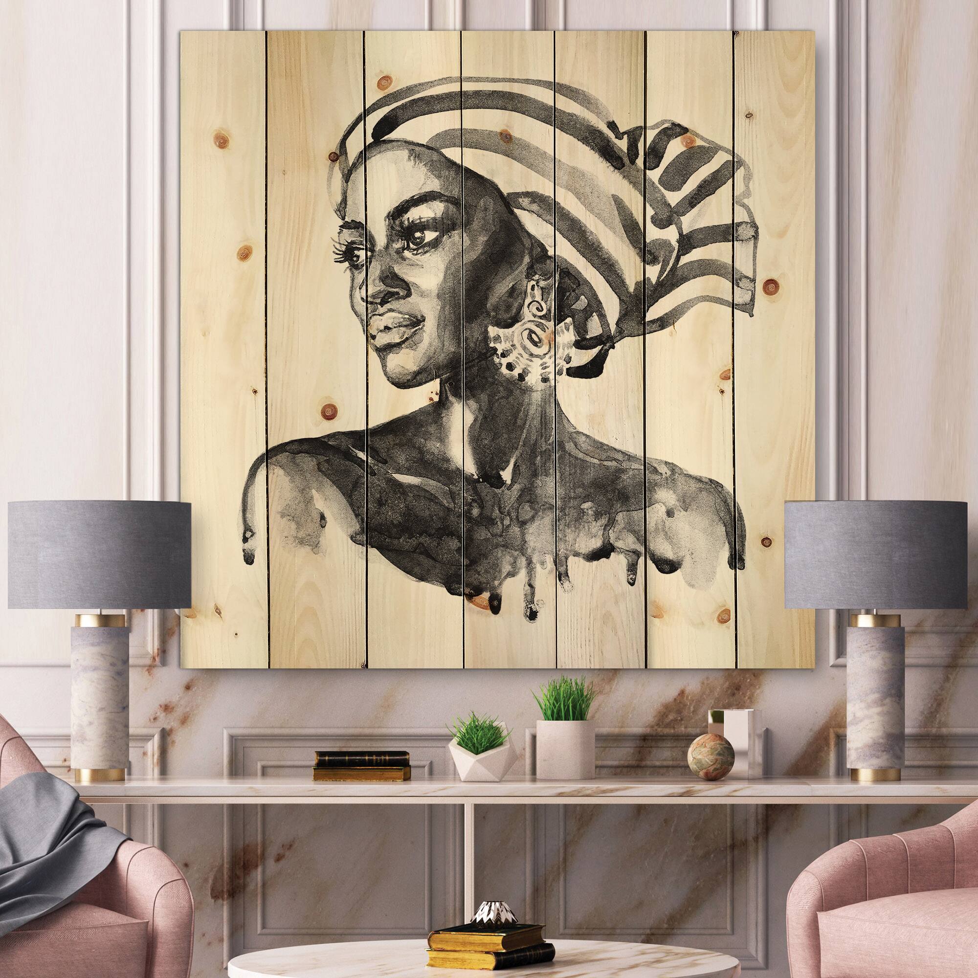 Designart - Portrait of African American Woman XII