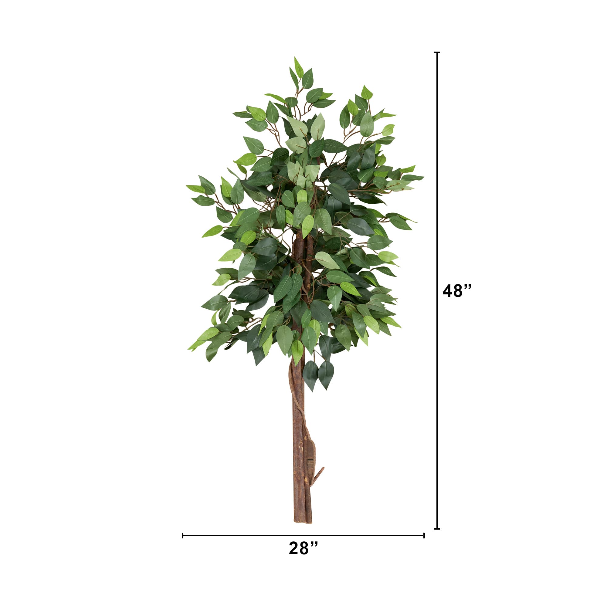 4ft. Artificial Double Trunk Ficus Tree