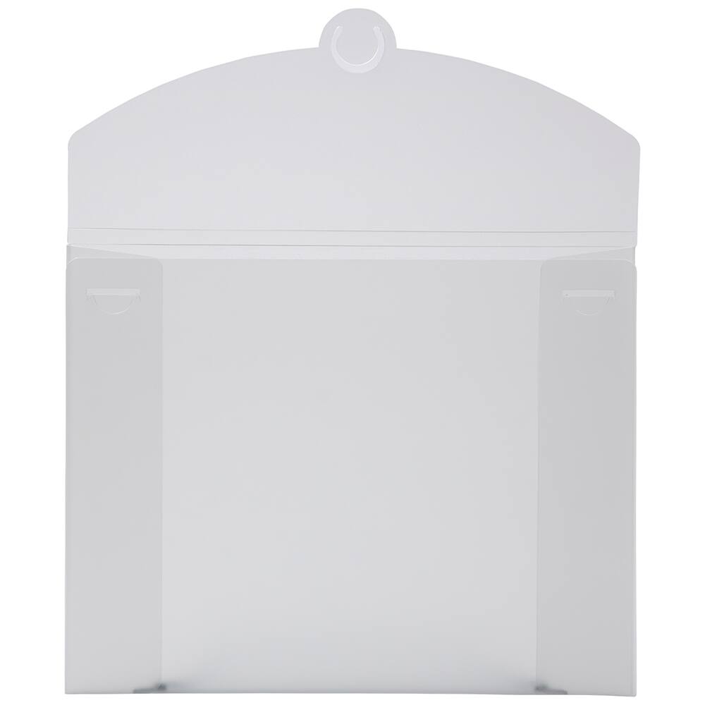 JAM Paper Clear Frosted 9.5" x 12" Plastic Portfolio