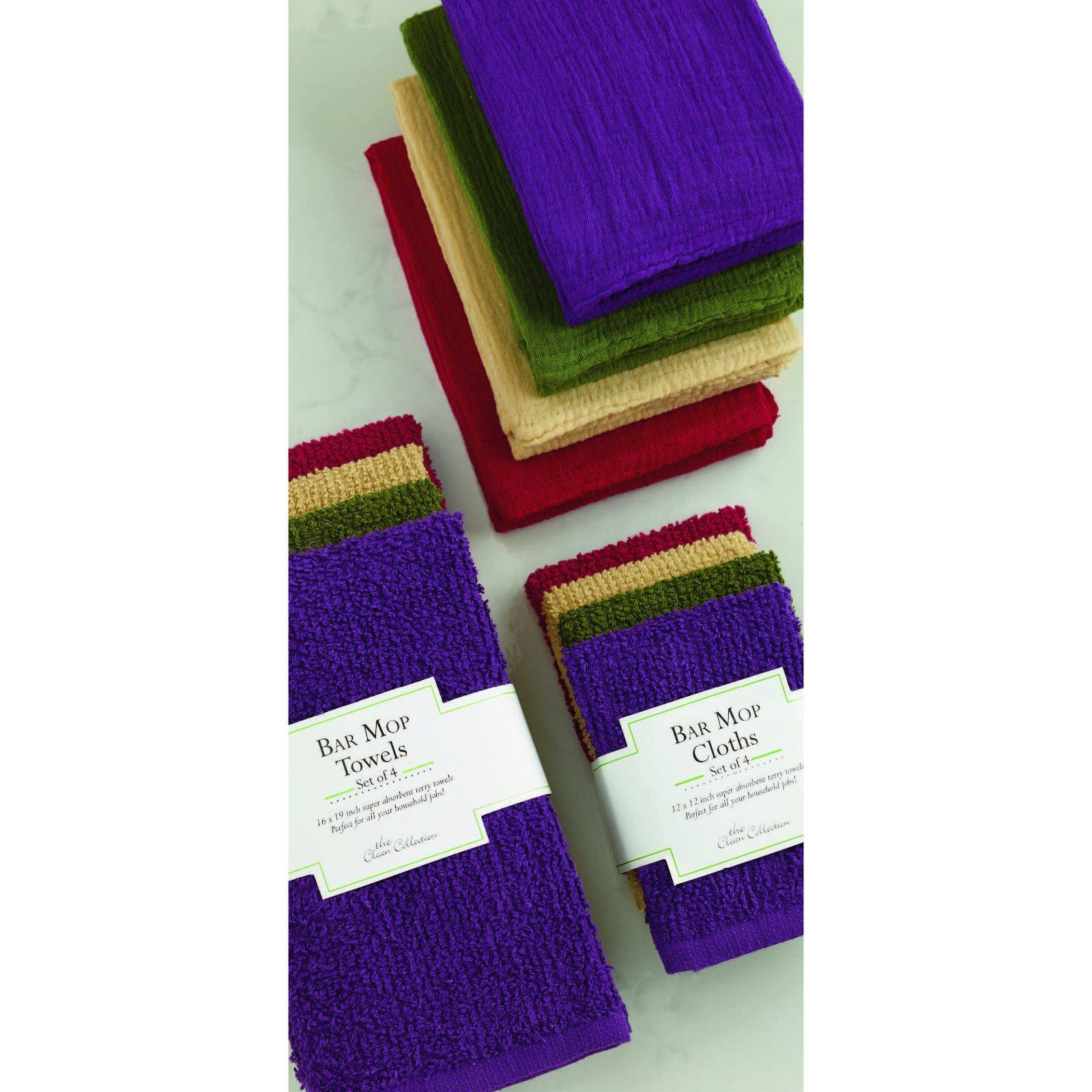 DII® Assorted Urban Bar Mop Dishtowel & Dishcloth Set