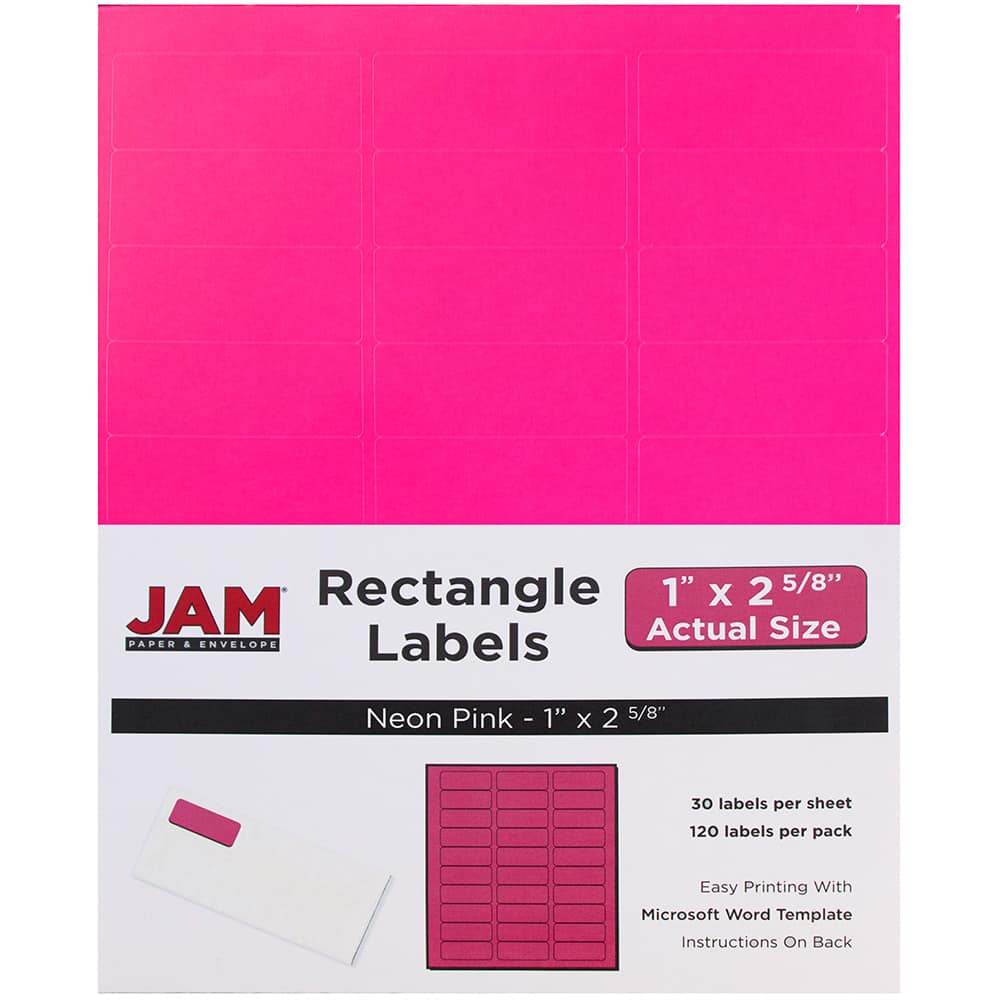 JAM Paper Circular Seal &#x26; Rectangular Mailing Address Label Combo Set