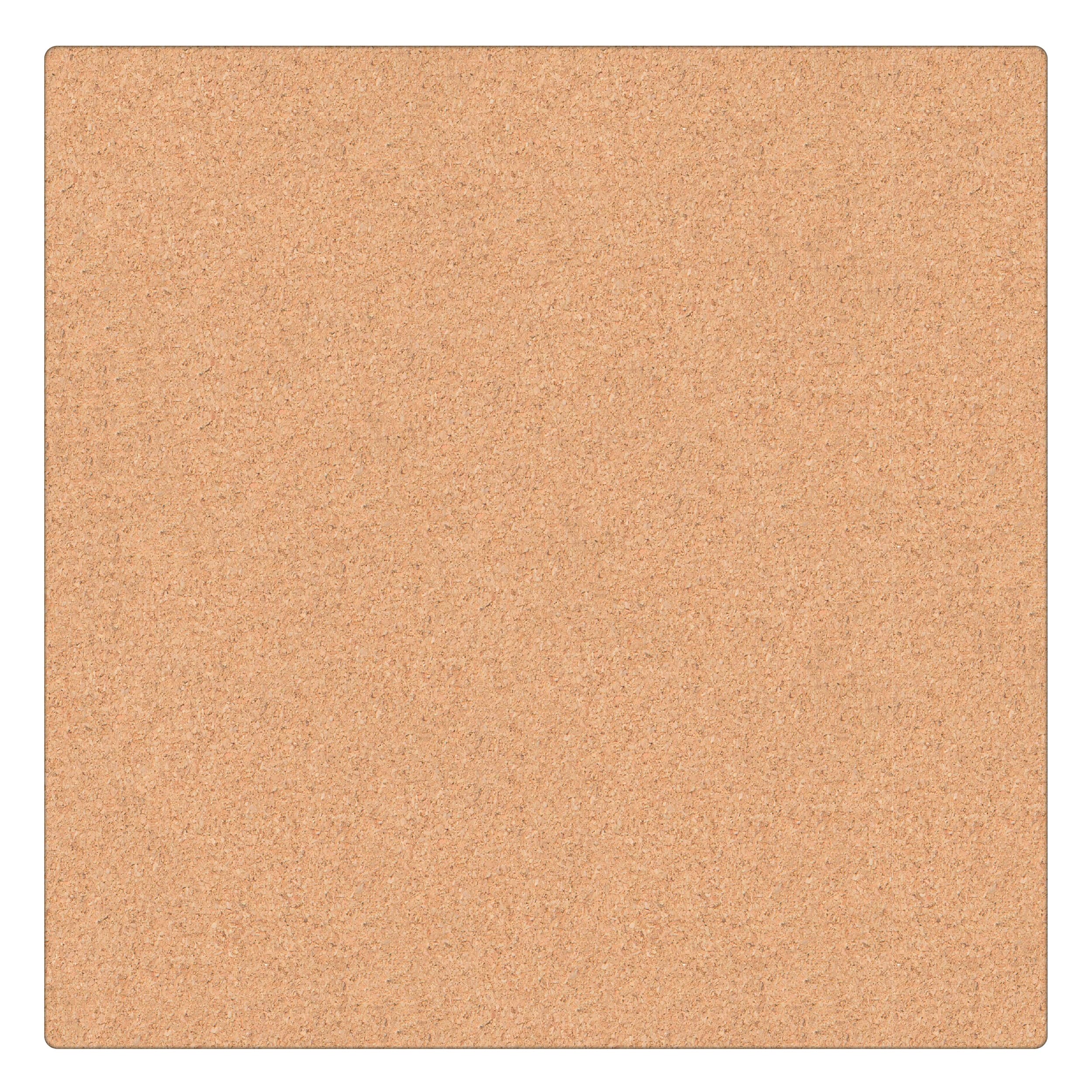 U Brands™ 24'' x 24'' Frameless Cork Canvas Bulletin Board