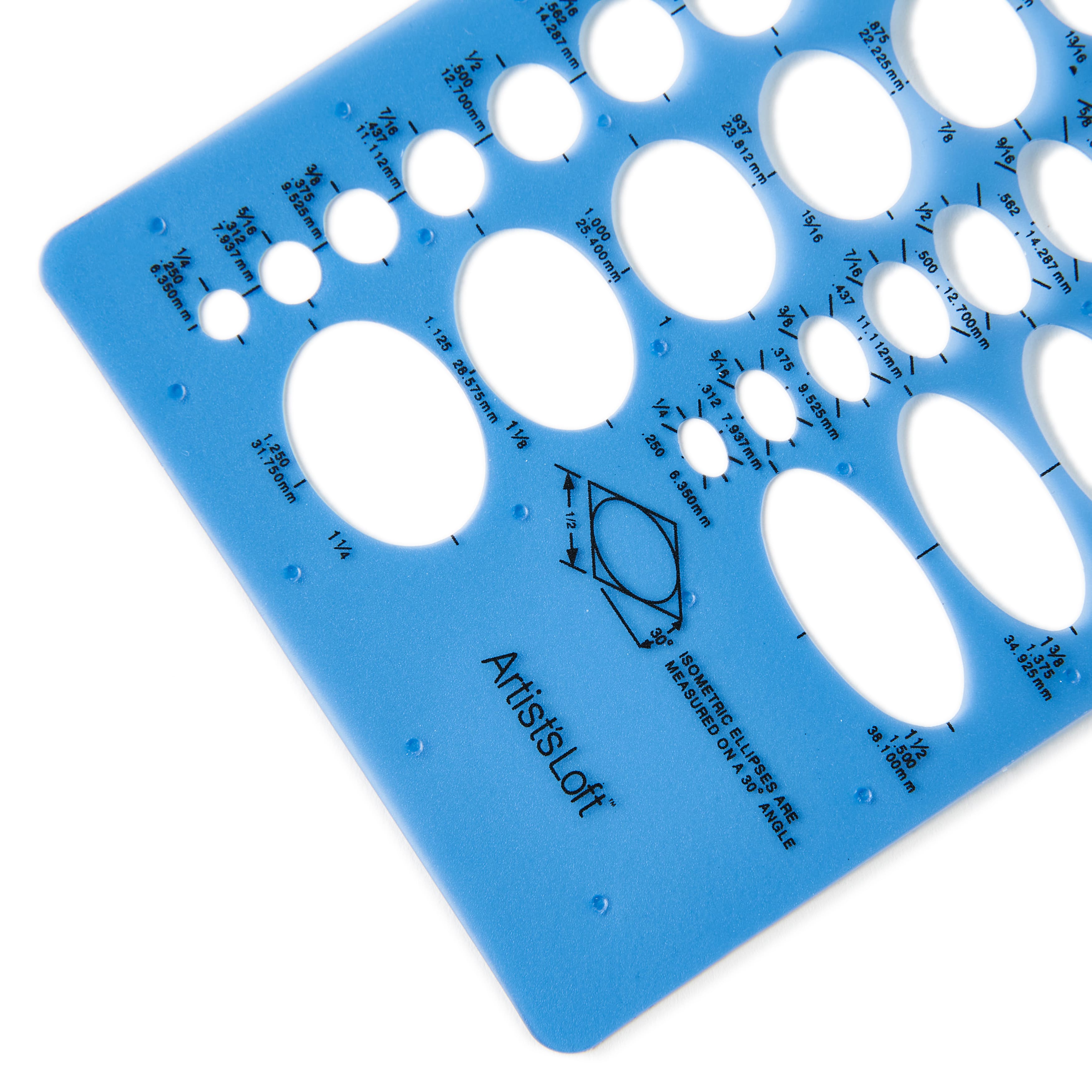 6 Pack: Isometric Ellipses Template by Artist’s Loft™