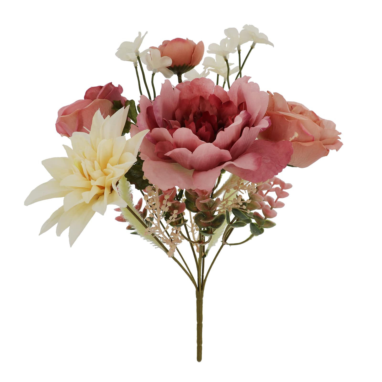 15&#x22; Pink Rose &#x26; Dahlia Mix Deluxe Bush by Ashland&#xAE;