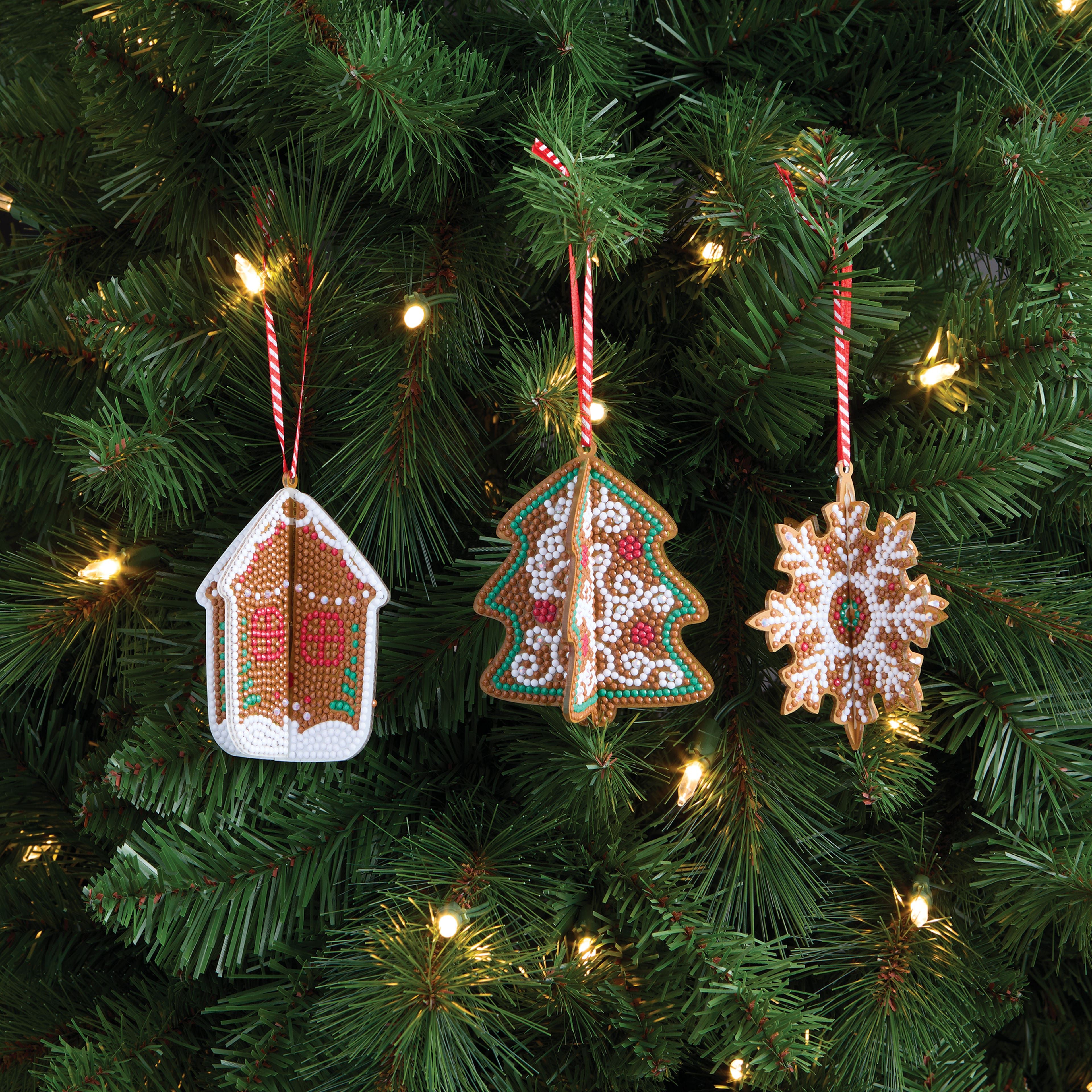 3D Gingerbread Ornament Diamond Art Kit by Make Market&#xAE;