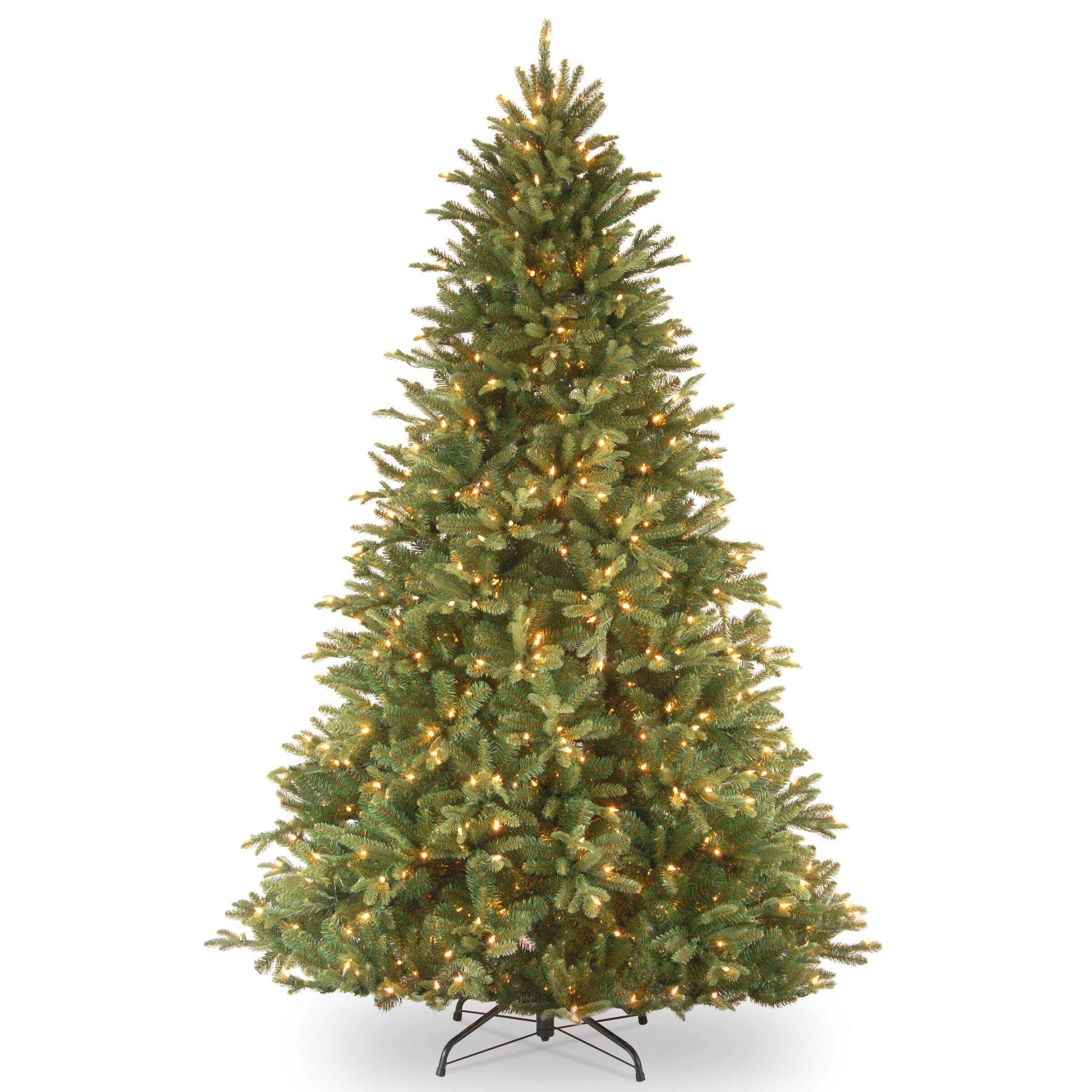 7.5ft. Pre-Lit PowerConnect™ Tiffany Fir Artificial Christmas Tree, Dual Color® LED Lights