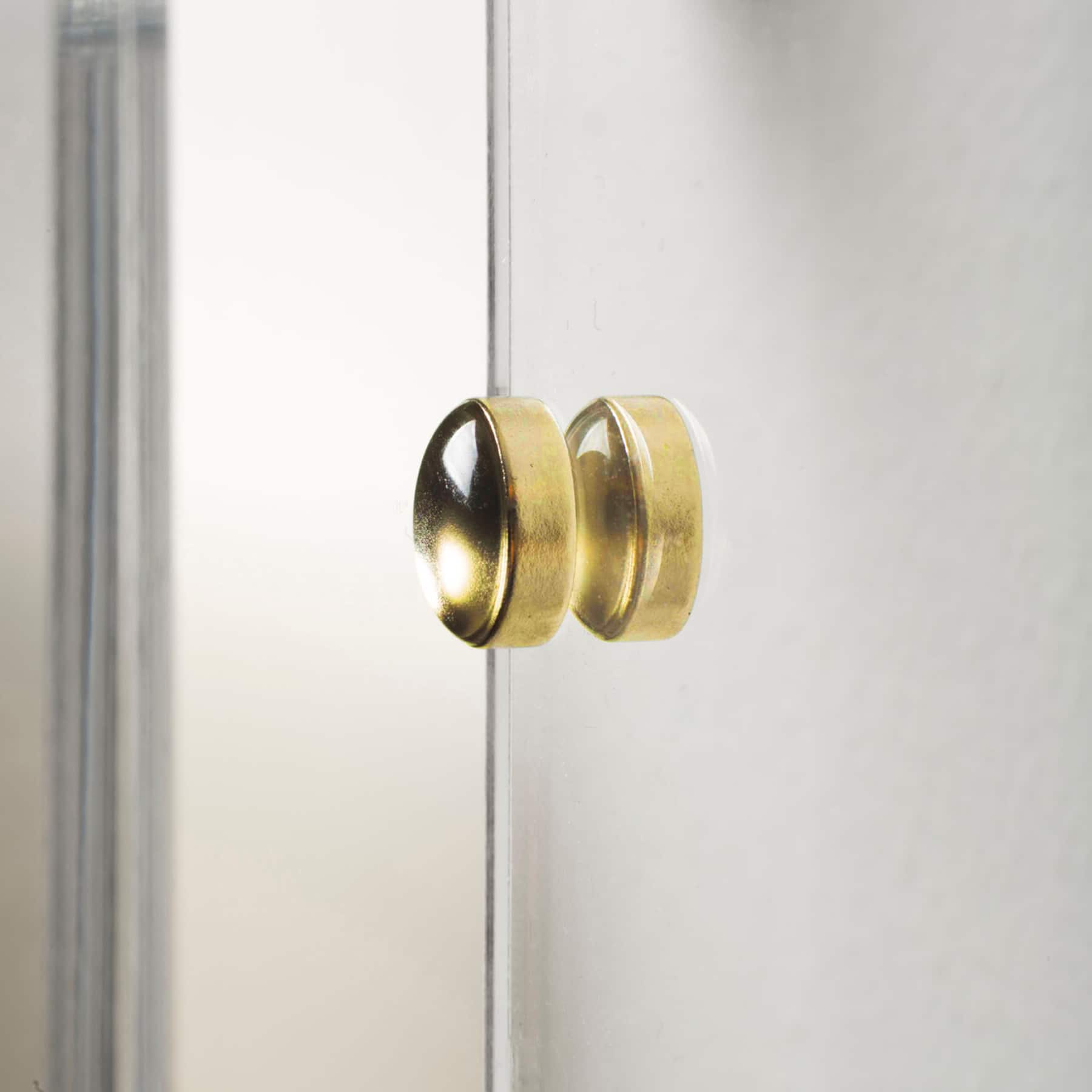 Wexel Art Single Panel Clear Acrylic Floating Wall Frame & Magnets with Gold Hardware