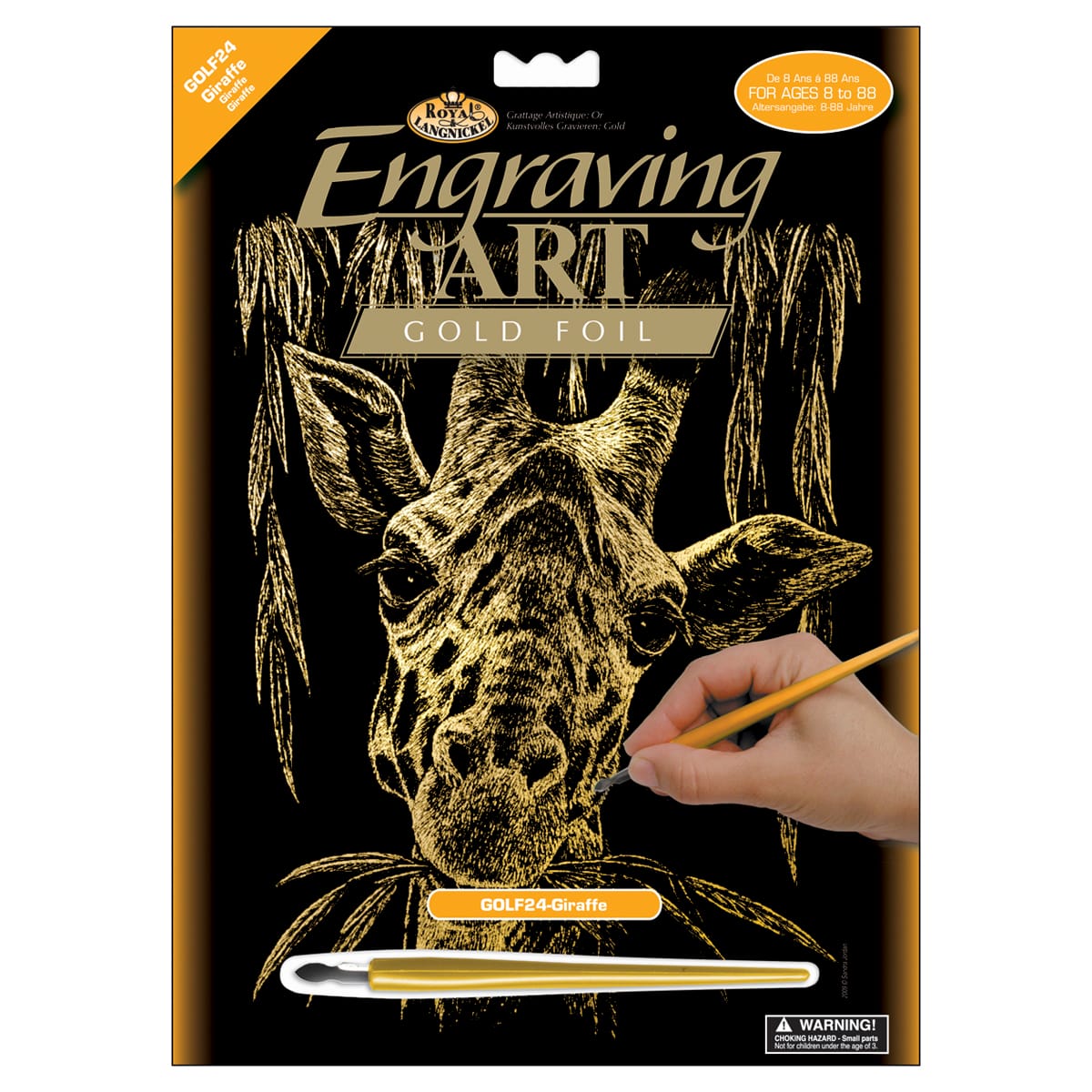 Royal &#x26; Langnickel&#xAE; Engraving Art&#x2122; Giraffe Gold Foil Kit