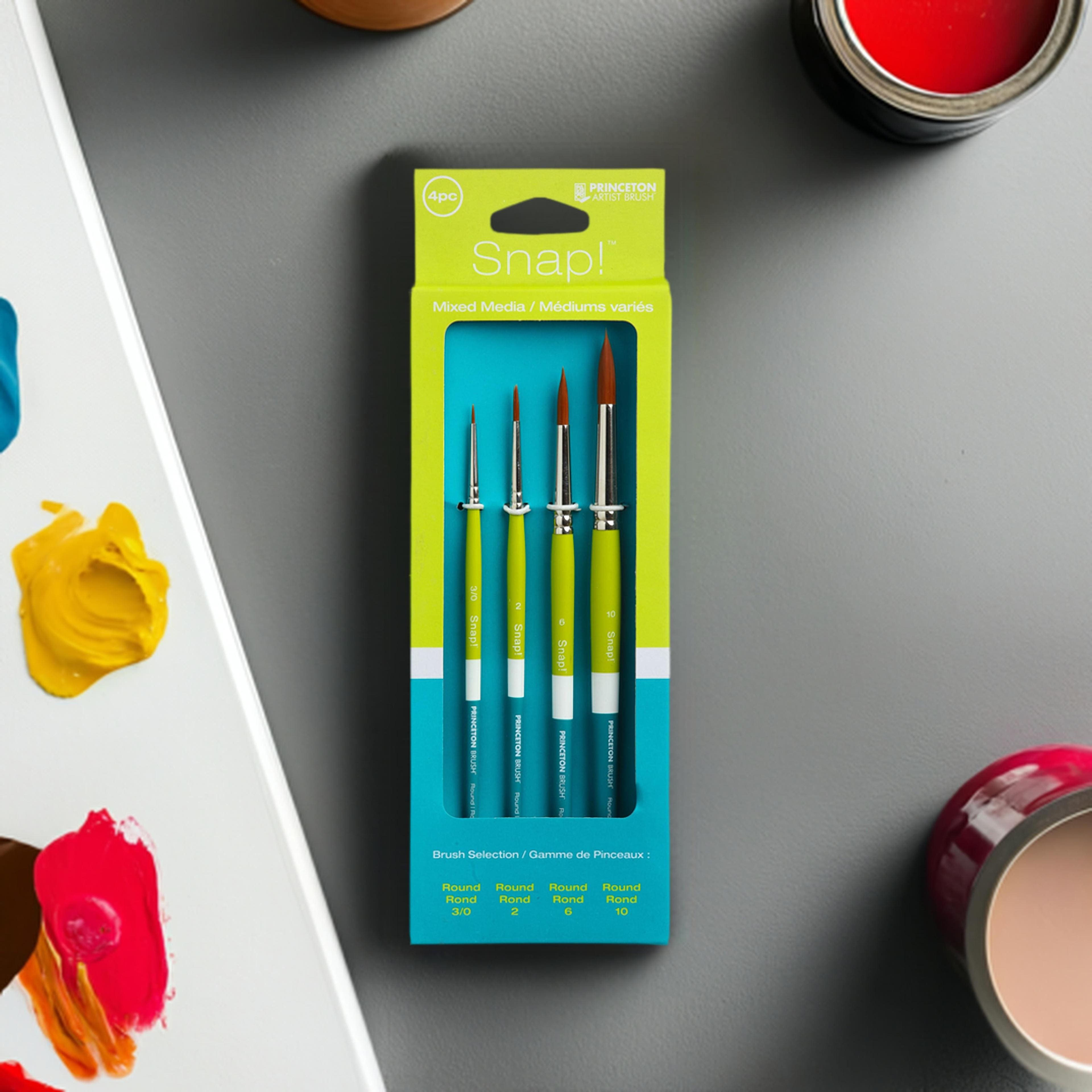 Princeton&#x2122; Snap!&#x2122; Series 9950 Synthetic 4 Piece Brush Set 1