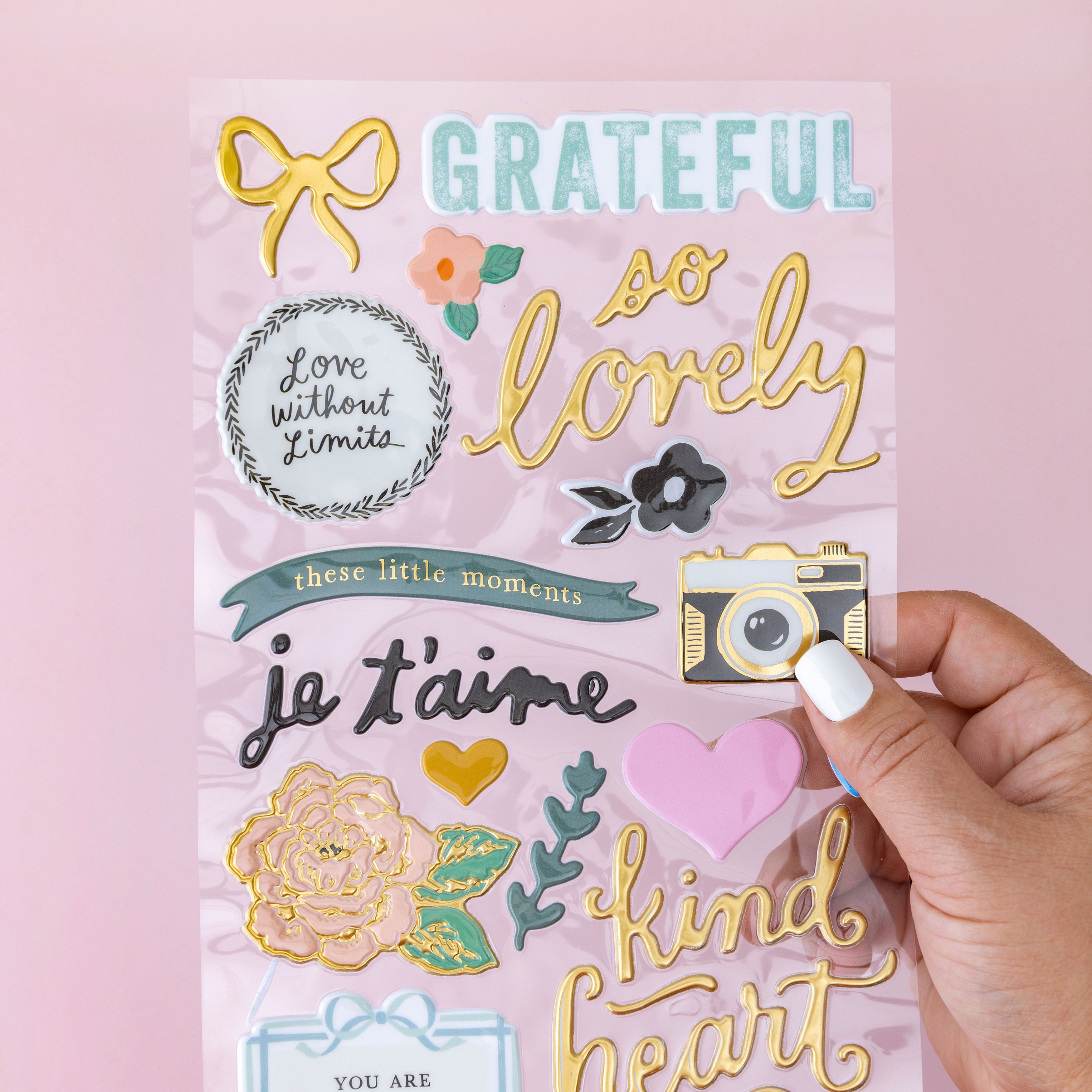 Thickers&#x2122; Maggie Holmes Parasol Splendid Phrase Puffy Stickers