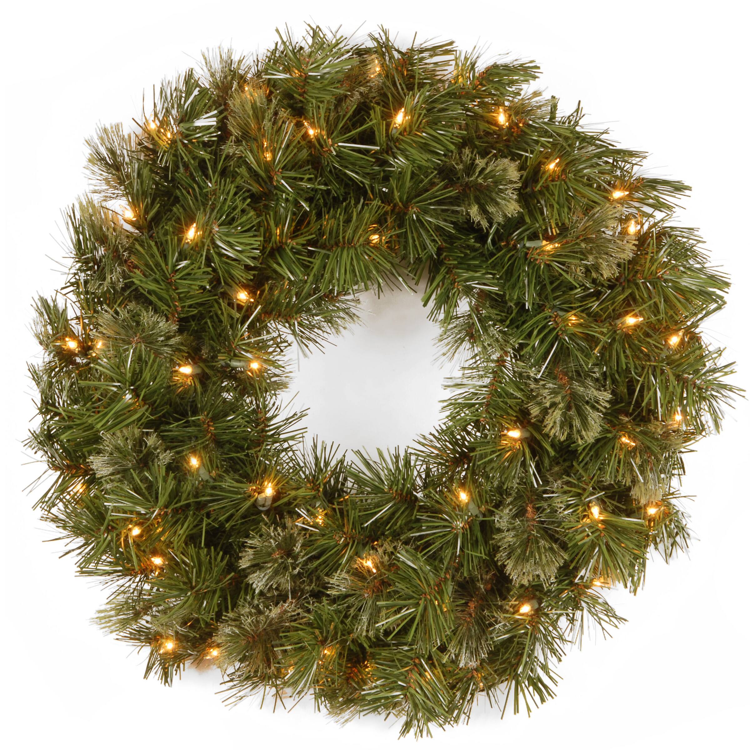 24" PreLit Wispy Willow Wreath Michaels
