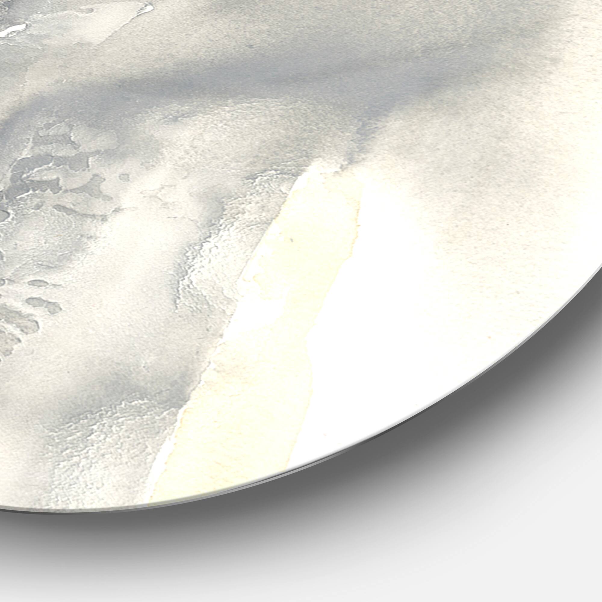 Designart - Gold Glamour Direction I - Geometric Metal Circle Wall Art