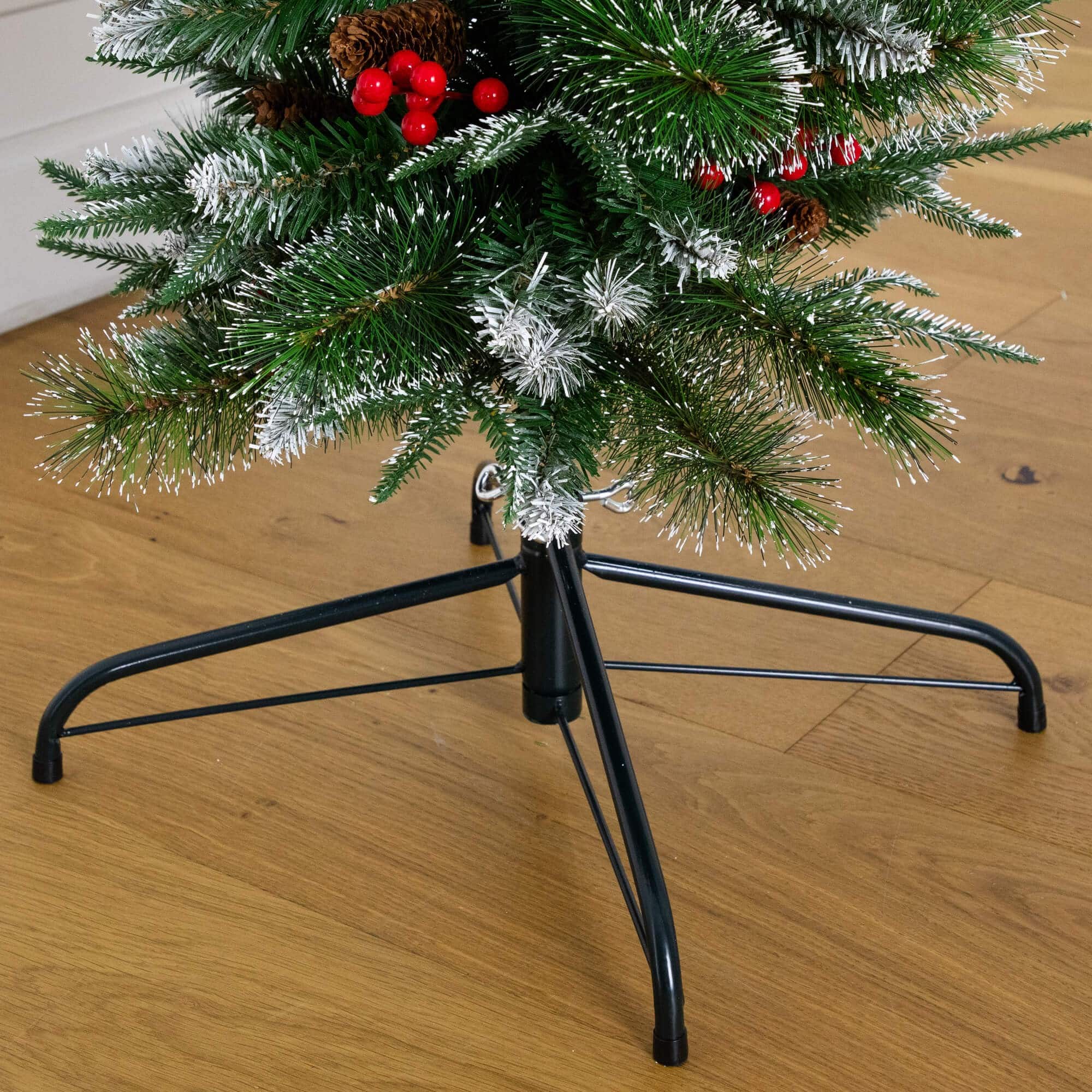 8ft. Holiday Green Pine Artificial Christmas Archway with Pinecones & Berries