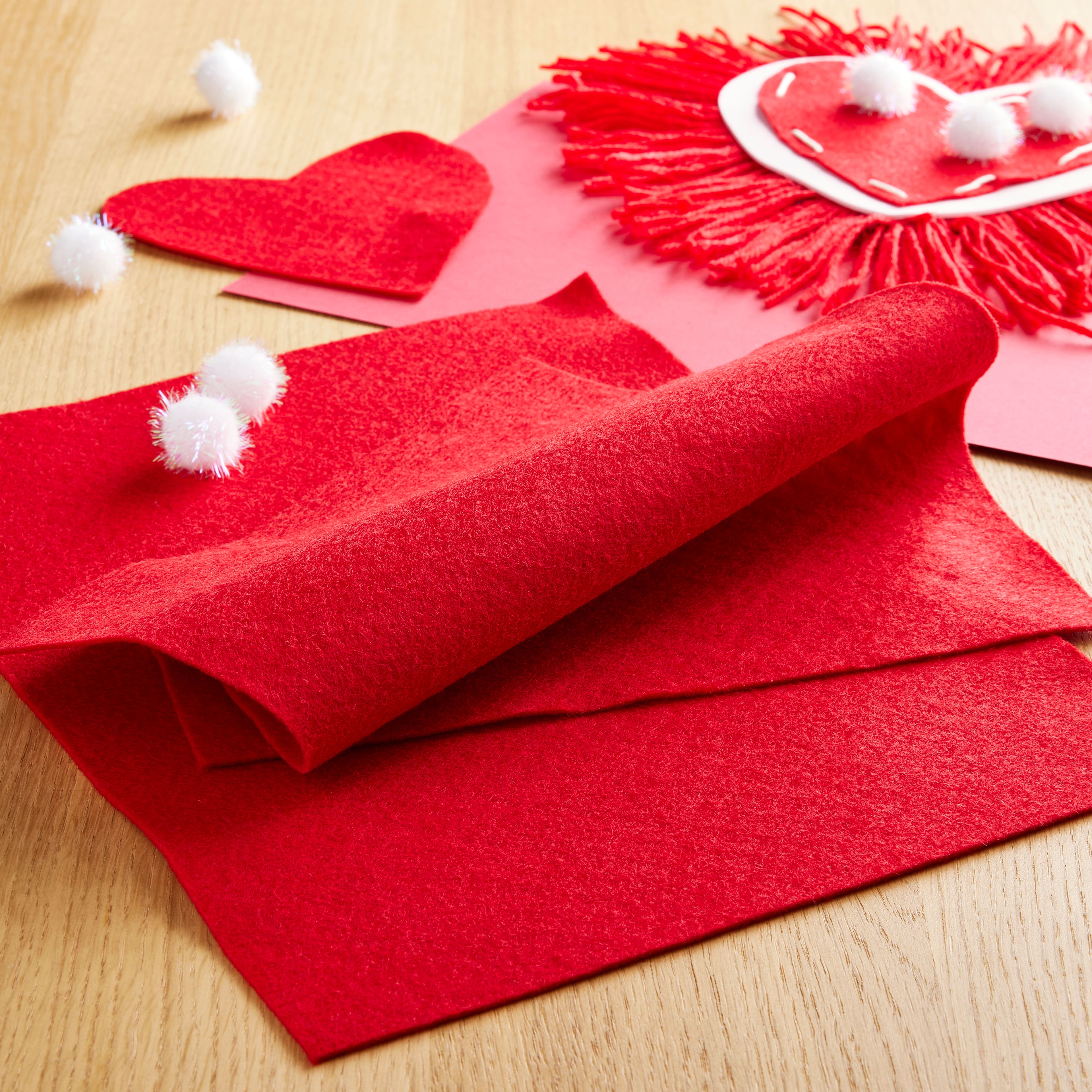 Creatology Felt Craft Sheets Red Pink Hearts 10 Pc 9 X 12 Kids Arts  Scrapbooking