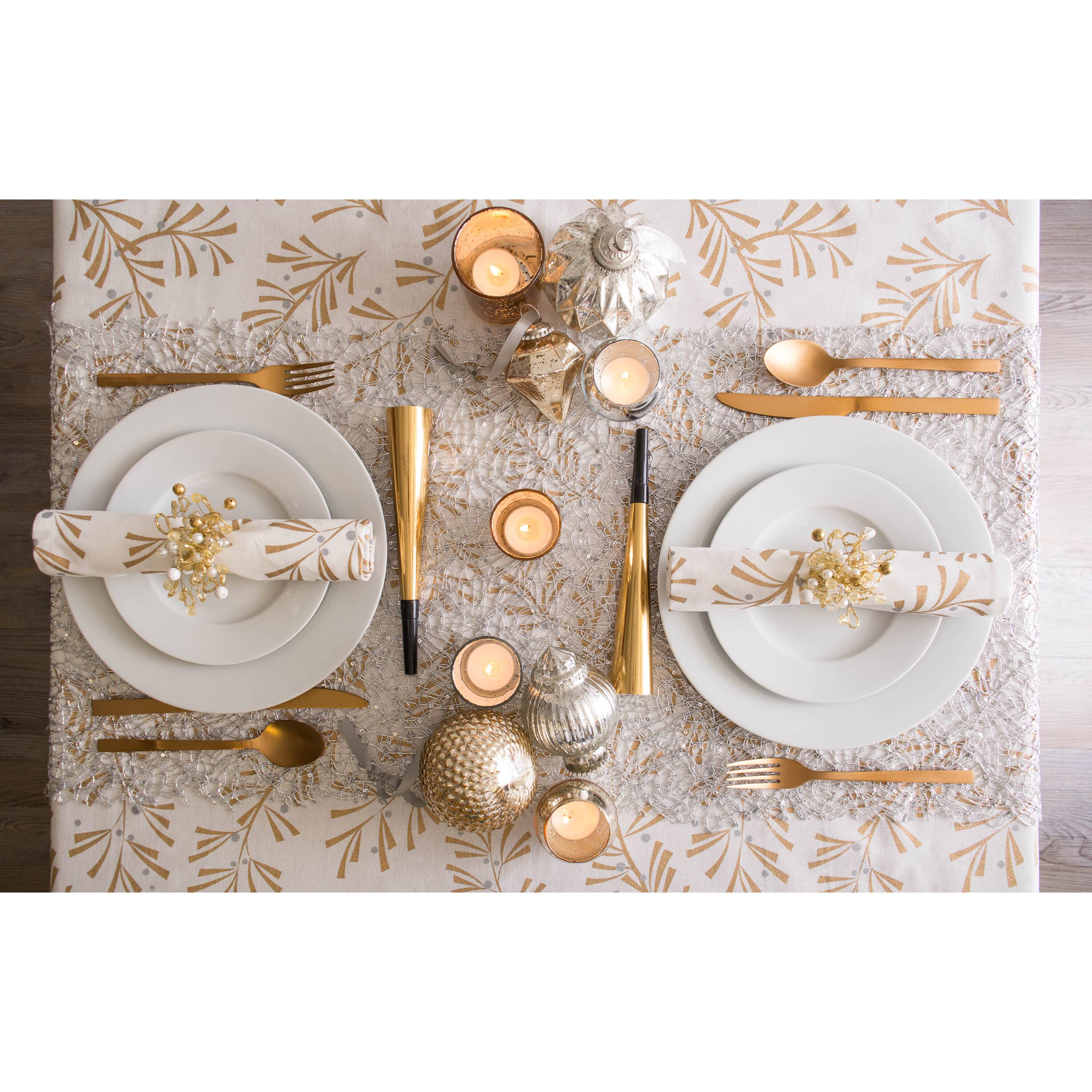 DII® Gold Multi Bead Napkin Rings, 6ct.