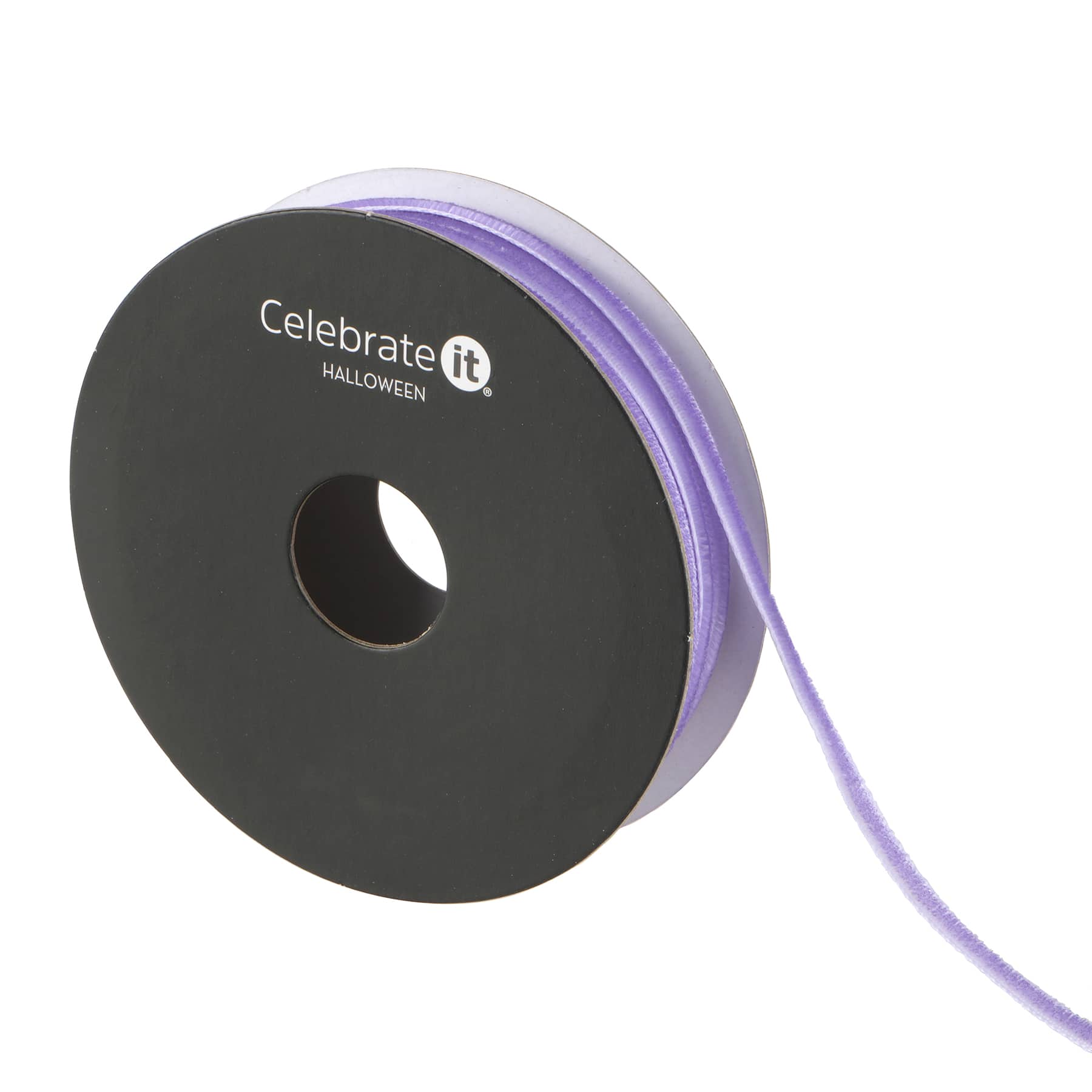 1/8&#x22; x 4yd. Purple Velvet Ribbon by Celebrate It&#xAE; Halloween