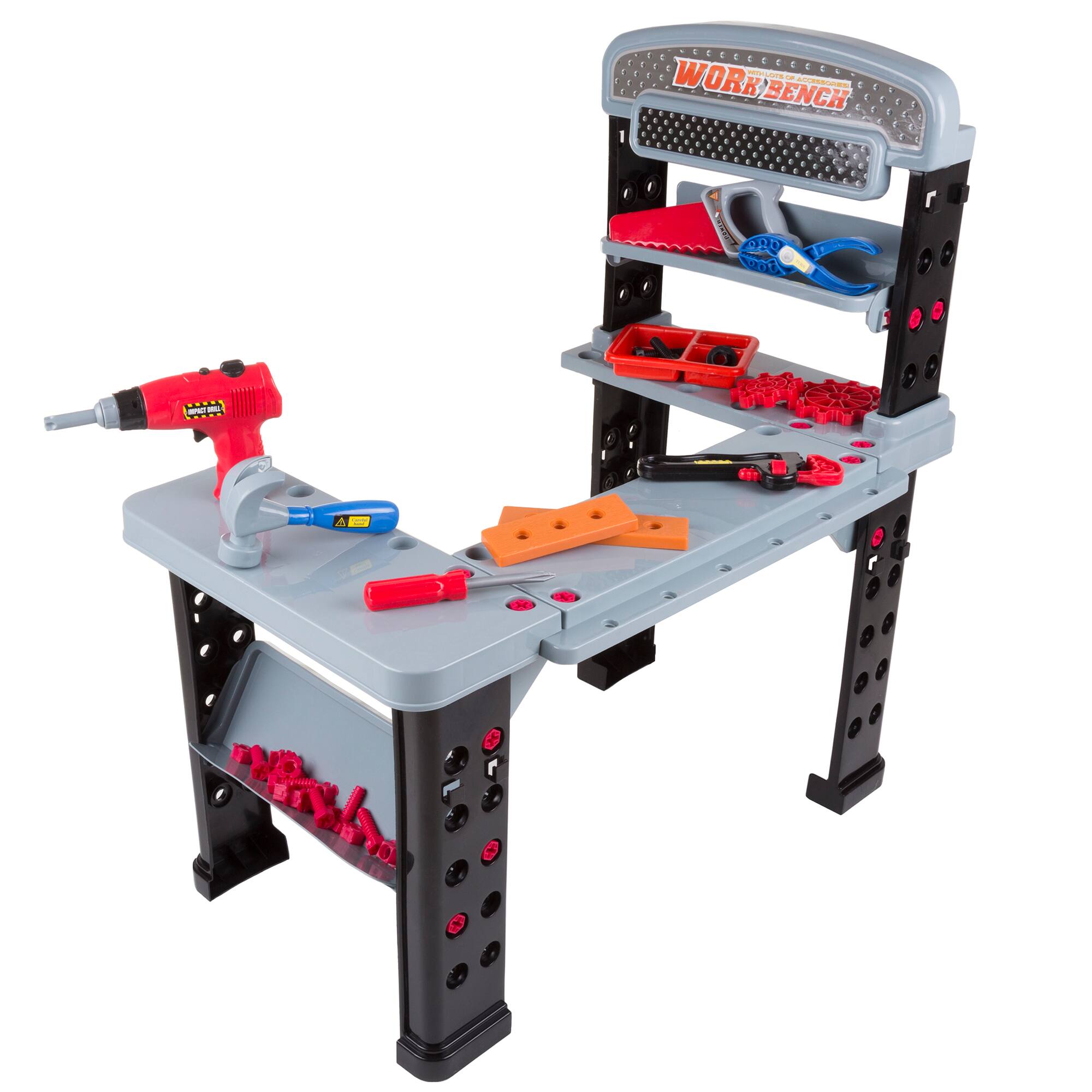 Toy Time Woodworking &#x26; Mechanic Workshop Tool Bench