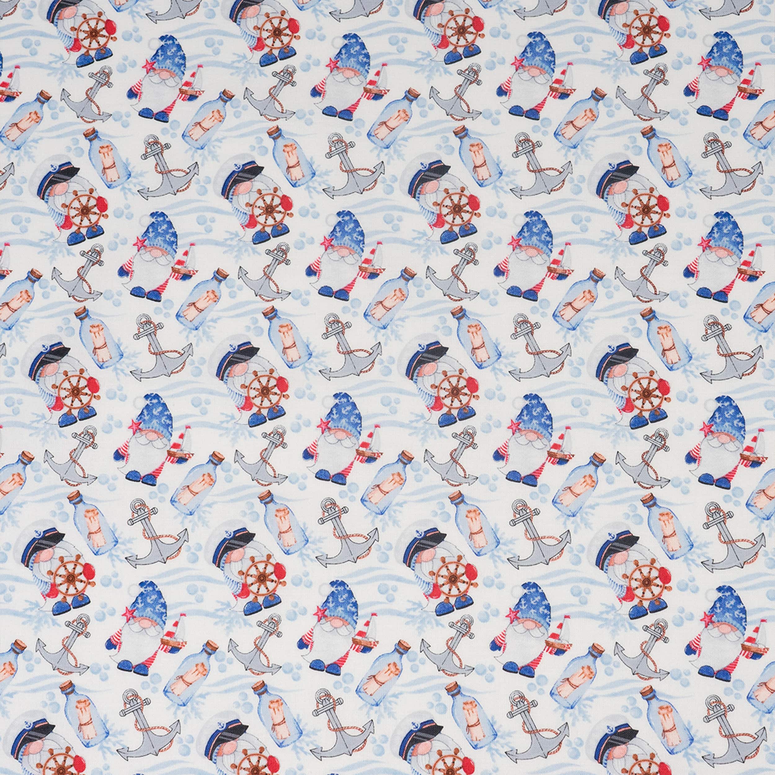 SINGER Nautical Gnomes Cotton Fabric
