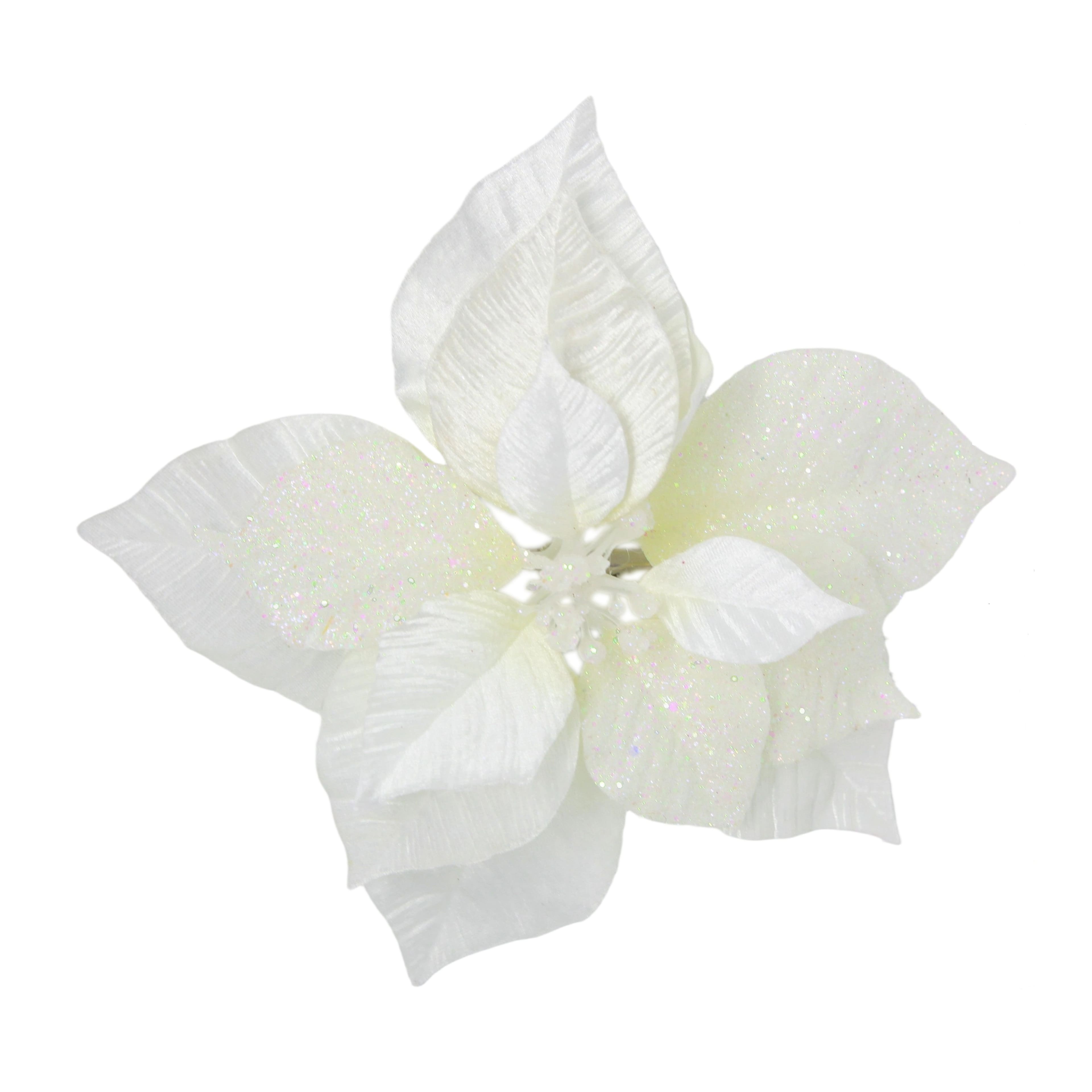 9.5&#x22; Poinsettia Clip Floral Accent by Ashland&#xAE;