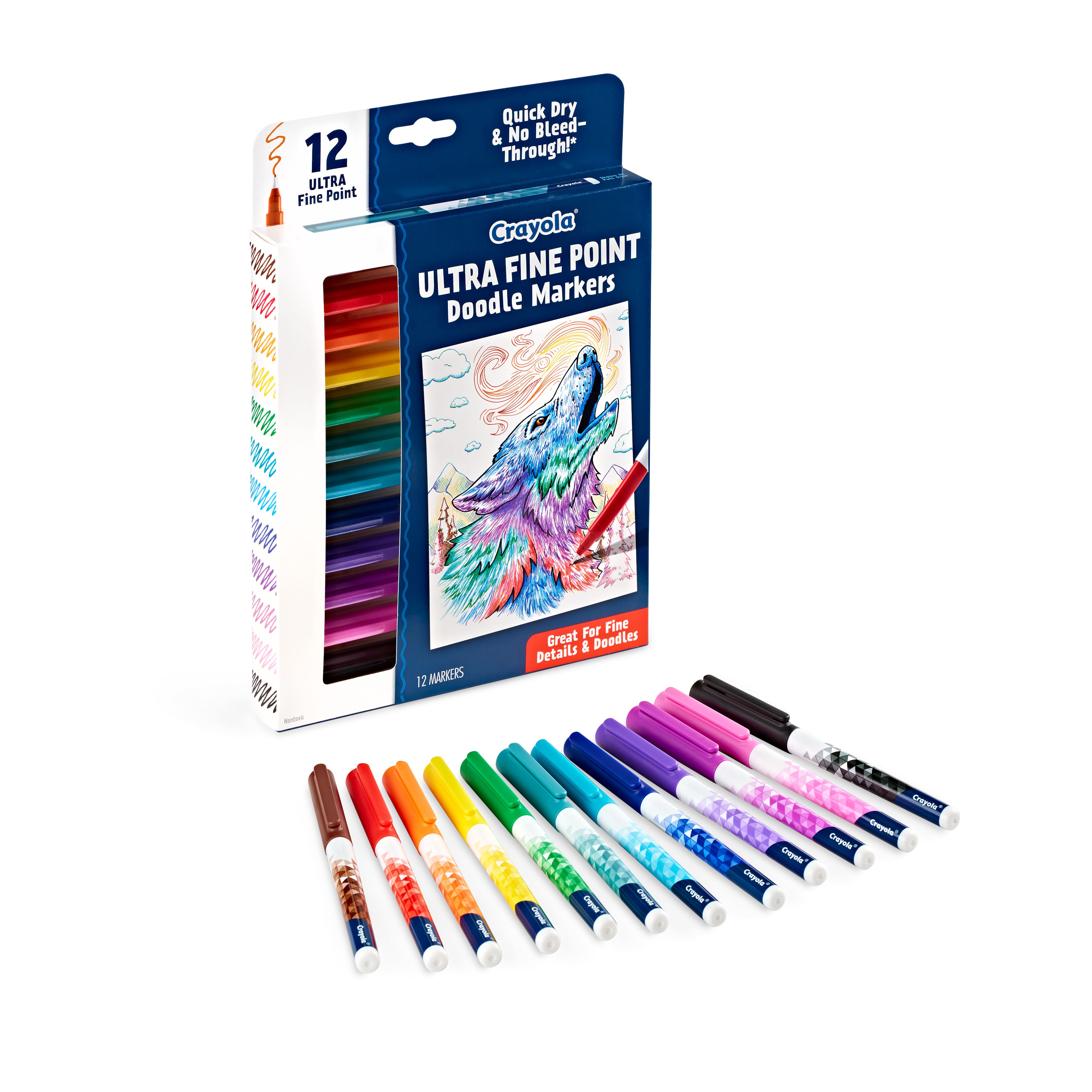 Crayola® Ultra Fine Point Doodle Markers, 12ct.