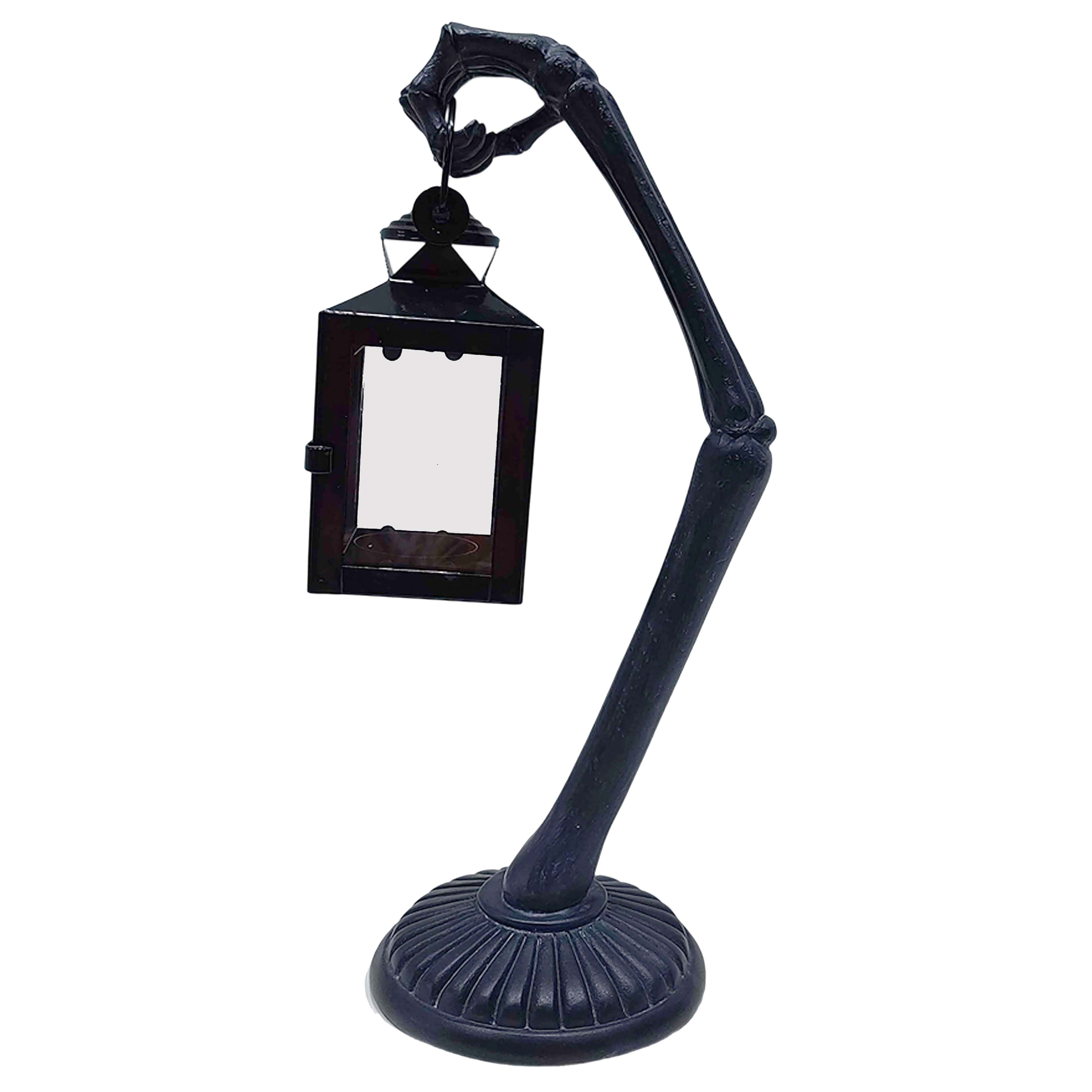 13&#x22; Black Arm with Lantern Tealight Candle Holder by Ashland&#xAE;