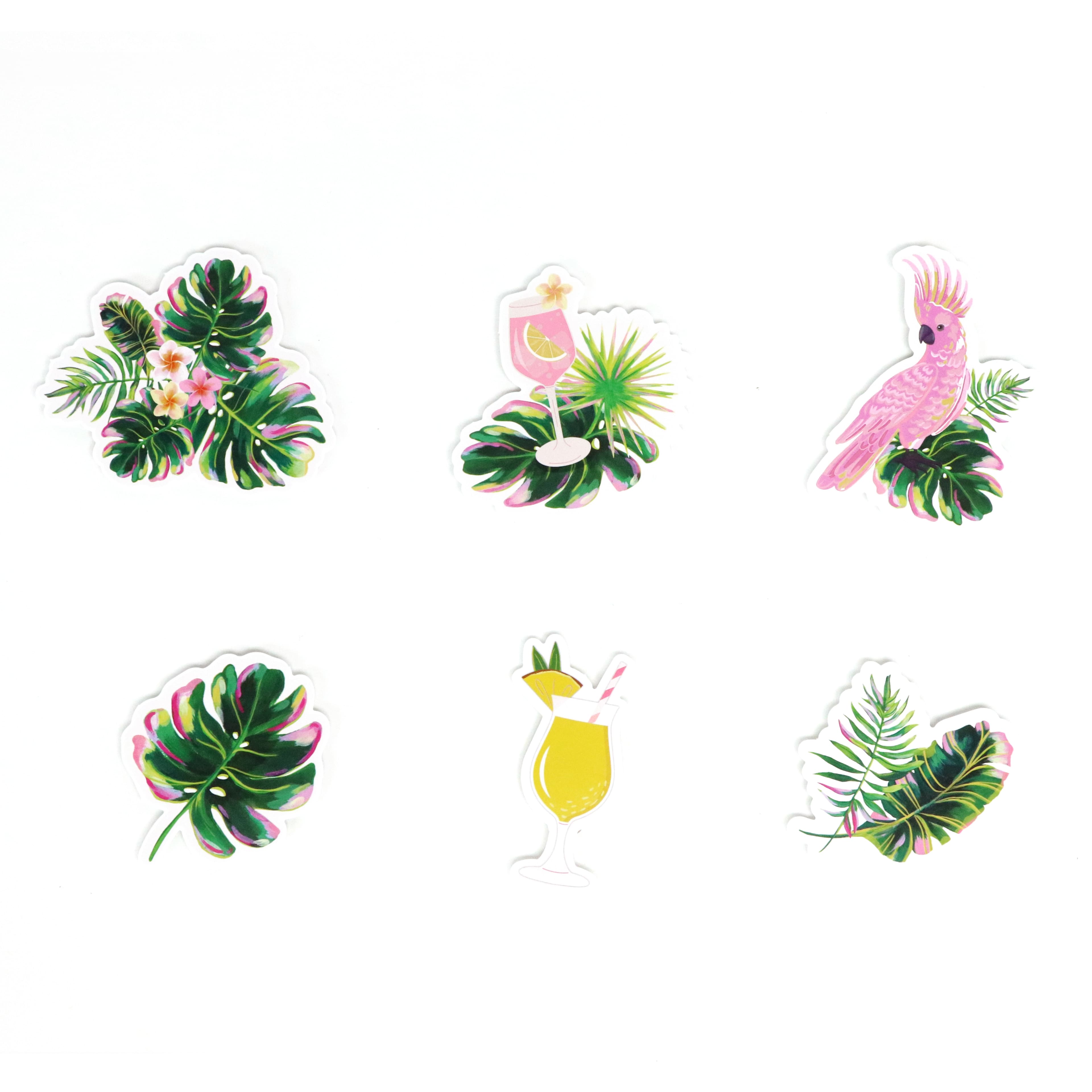 Tropical Leaves Vinyl Die Cut Stickers by Recollections™