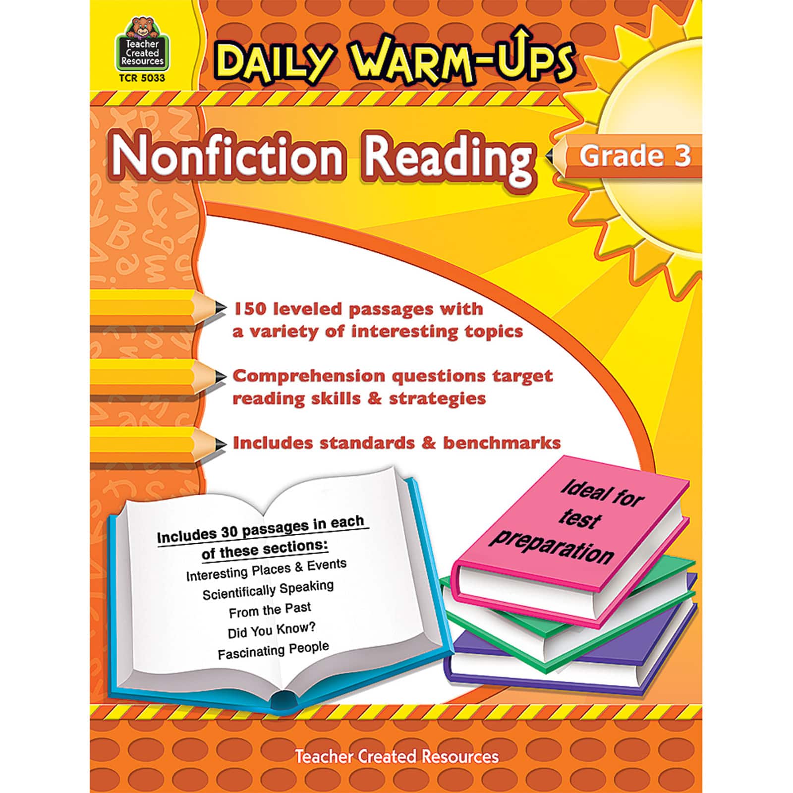 Teacher Created Resources Daily Warm-Ups: Nonfiction Reading Book, Grade 3