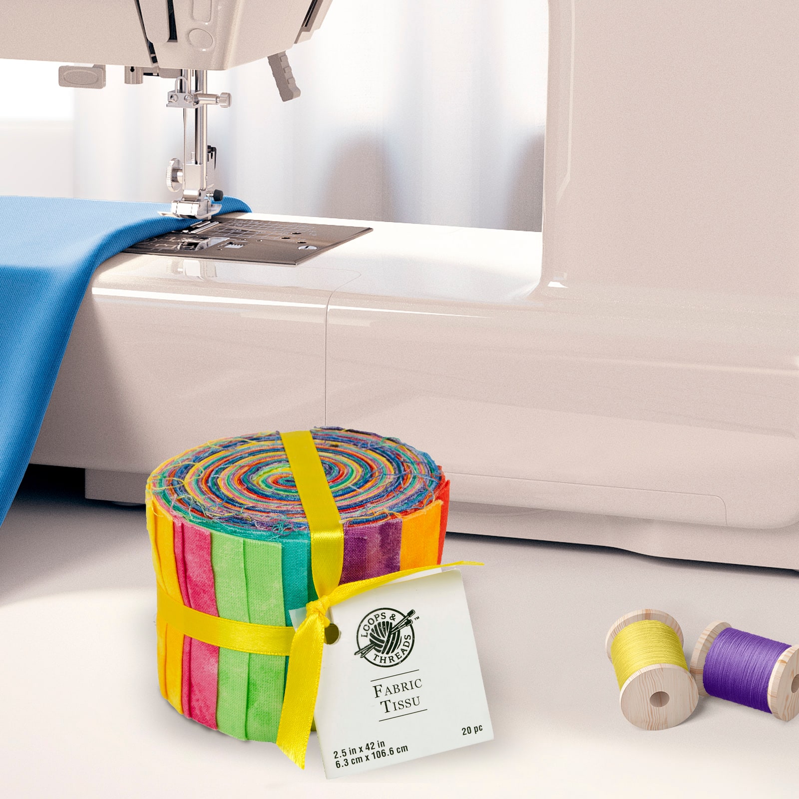 Multicolour Fabric Strips by Loops & Threads™
