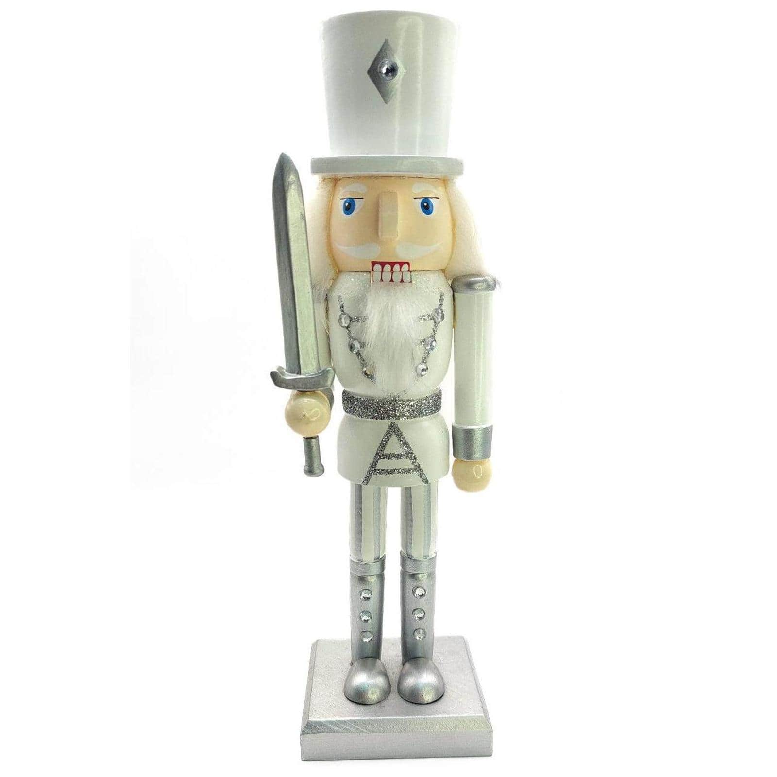 Wizardi 10" Classic Wooden Nutcracker the Swordsman Festive Decoration