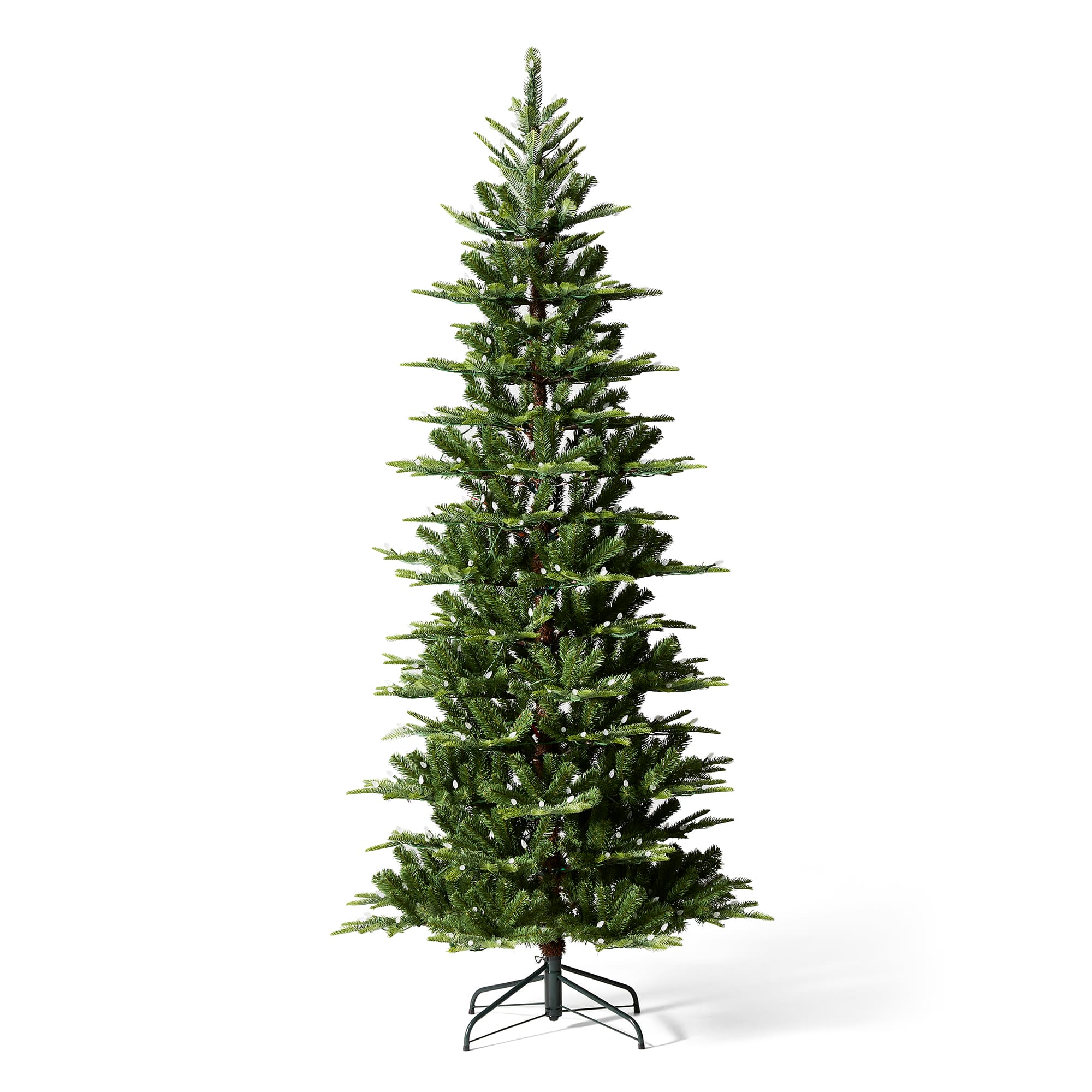 7.5ft. Pre-Lit Slim Fir Artificial Christmas Tree, Color Changing LED Lights