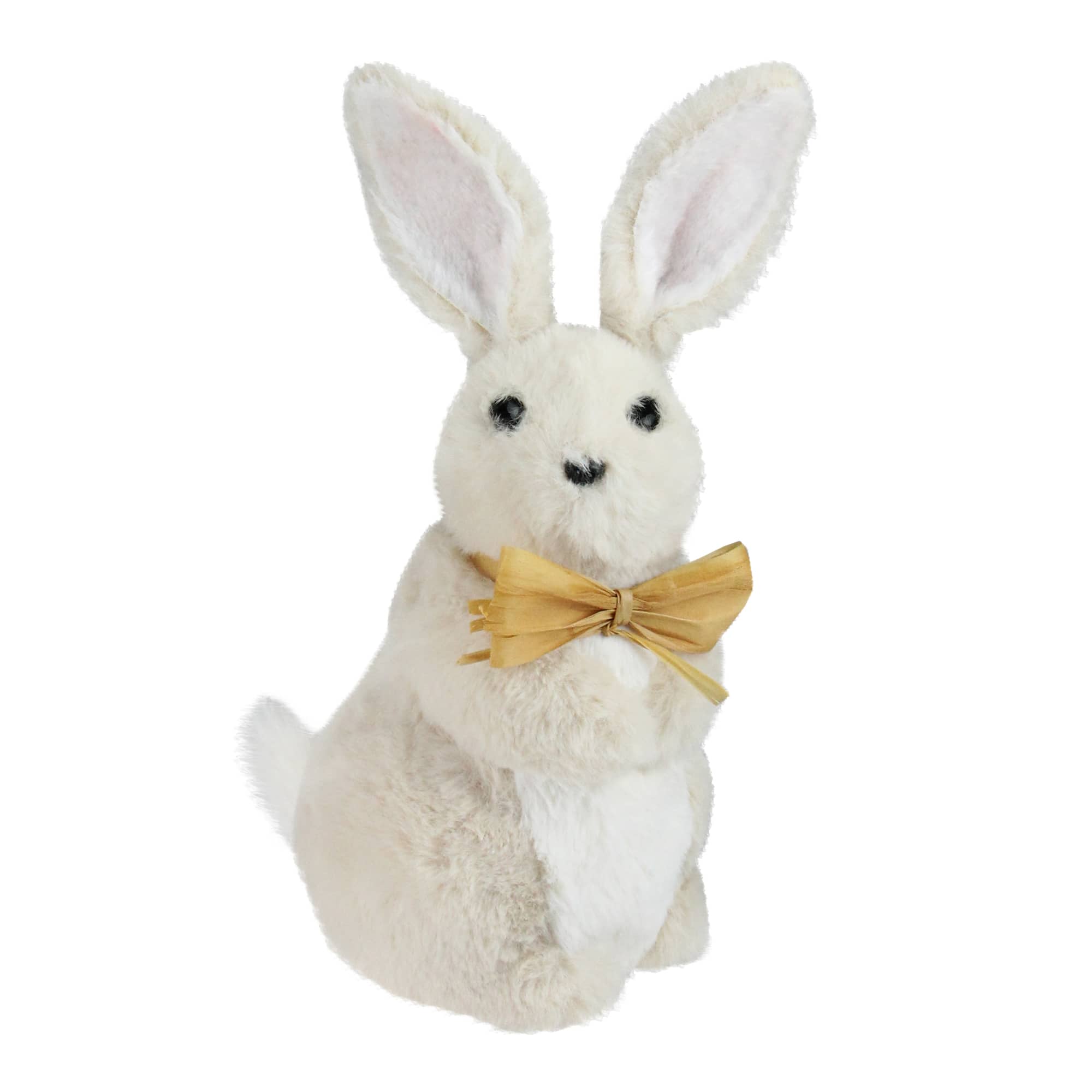 11" Beige Plush Standing Easter Bunny Boy Figure