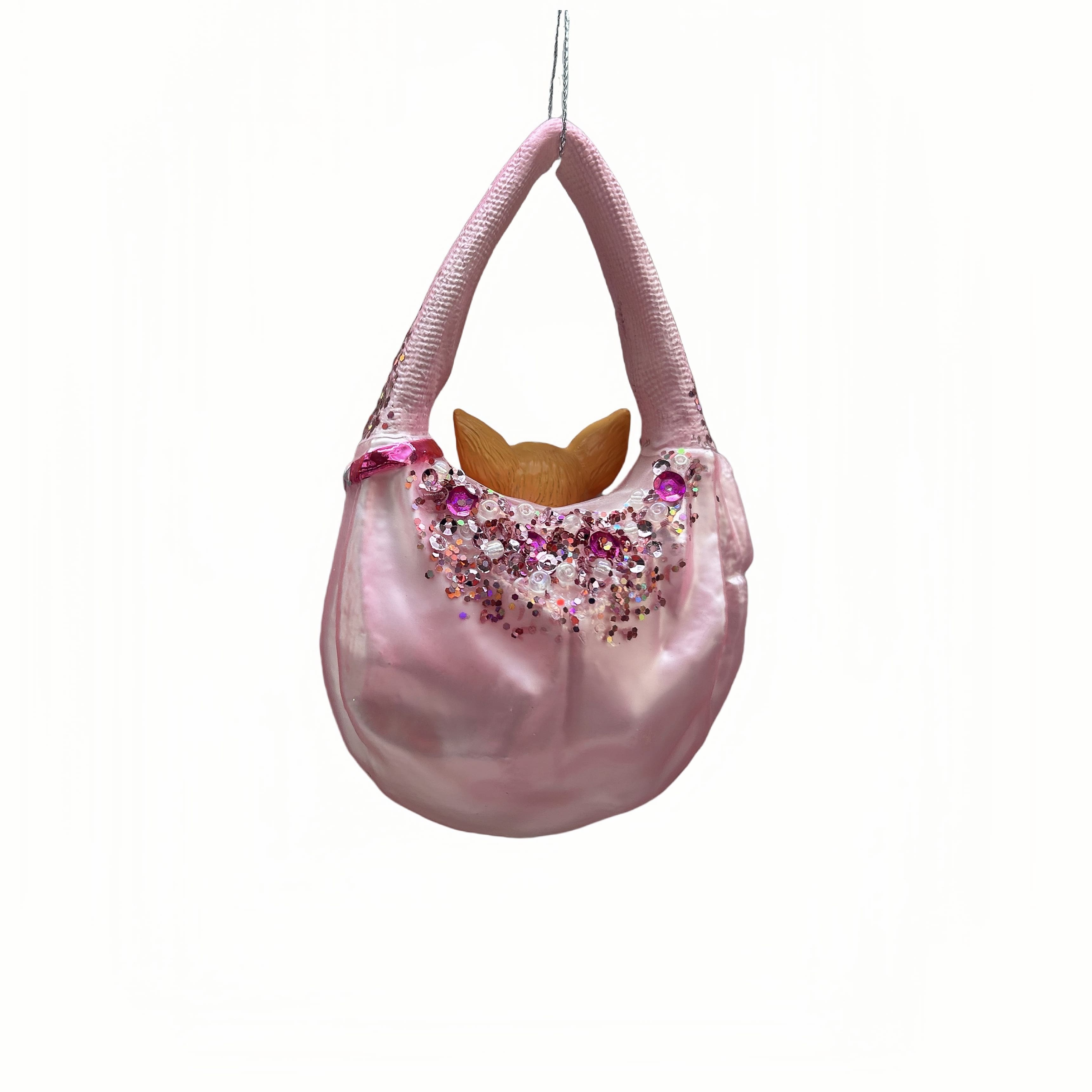 4" Chihuahua in Bag Glass Ornament by Ashland®