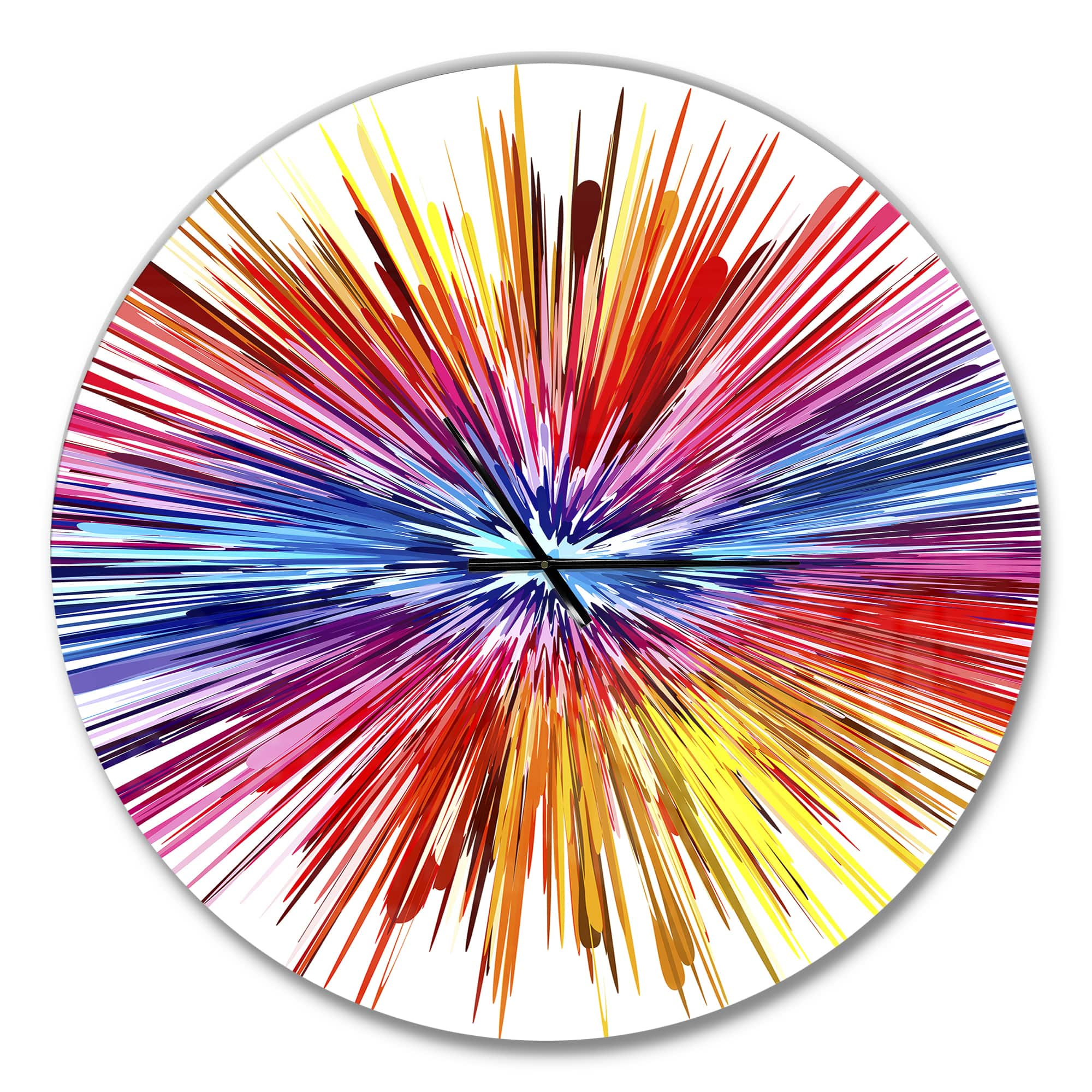 Designart &#x27;Color Explosion Modern Wall Clock