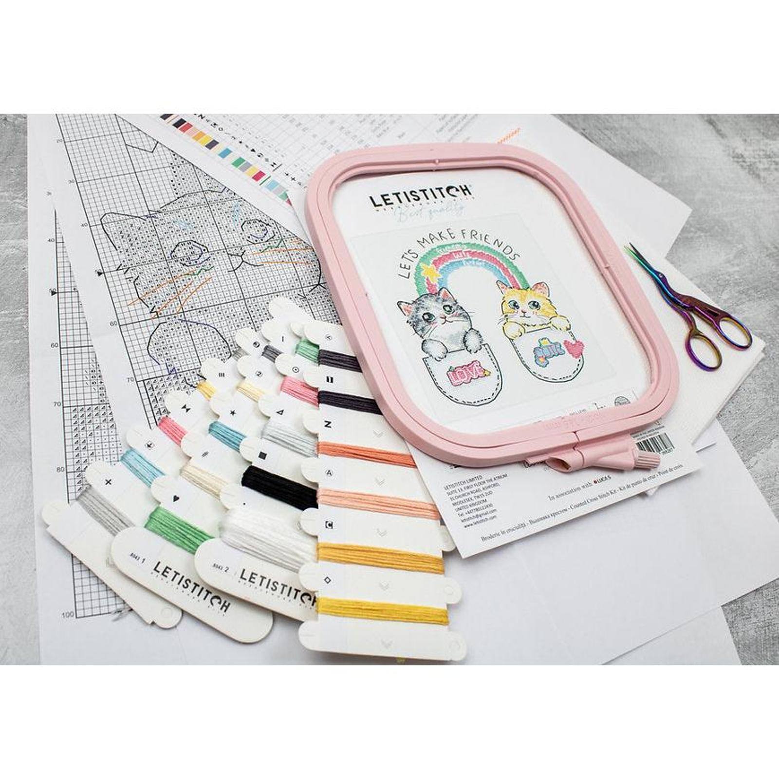 Letistitch Let's make friends! Counted Cross Stitch Kit