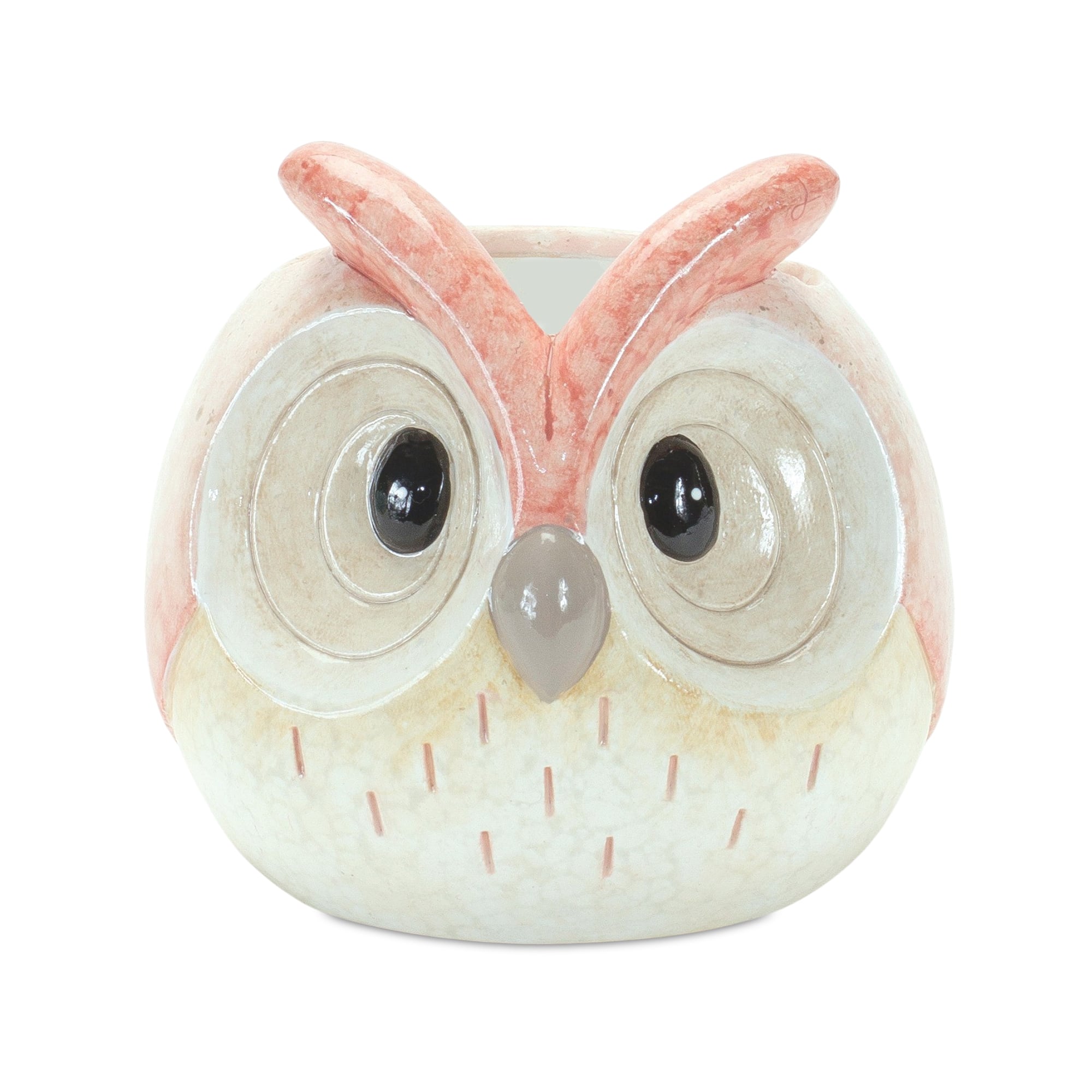 Terracotta Owl Figurine Set, 3ct.