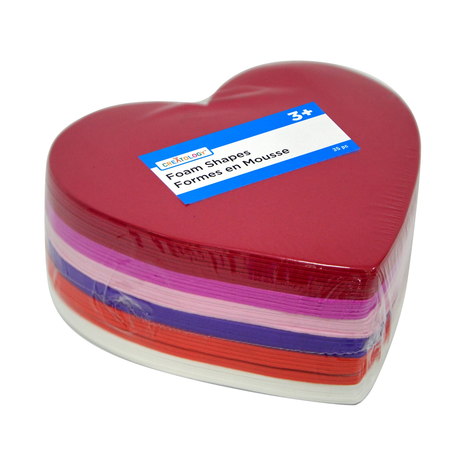 12 Packs: 35 ct. (420 total) Heart Foam Shapes by Creatology™