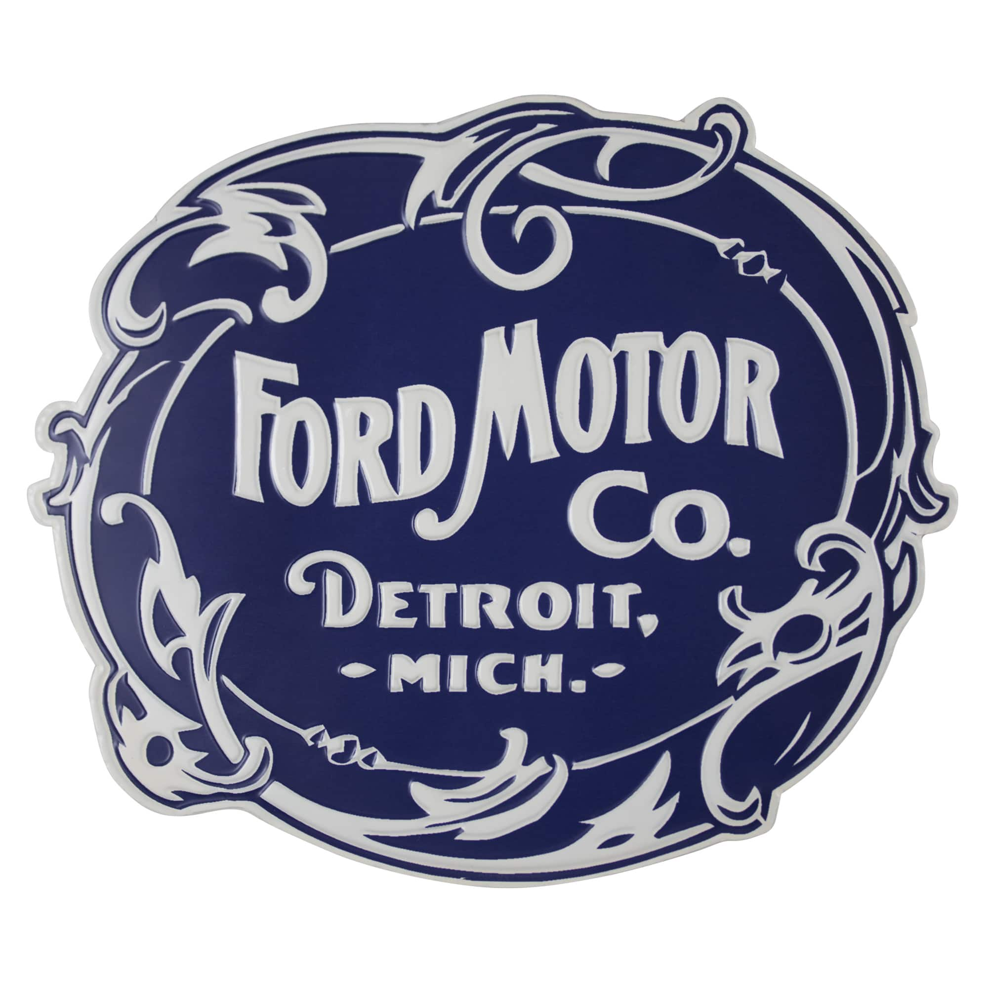 Ford Embossed Metal Wall Thermometer