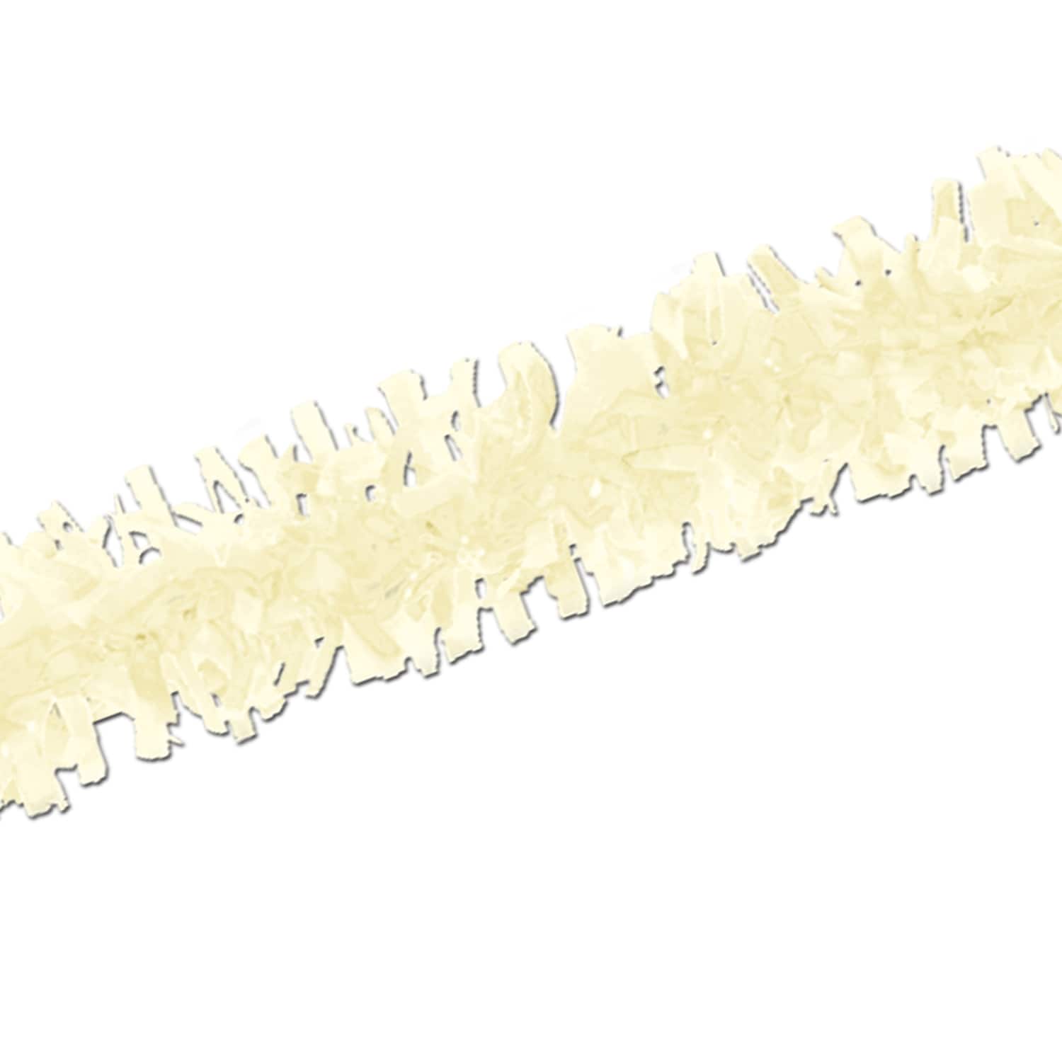 Beistle 25ft. Ivory Tissue Paper Festoonings, 2ct