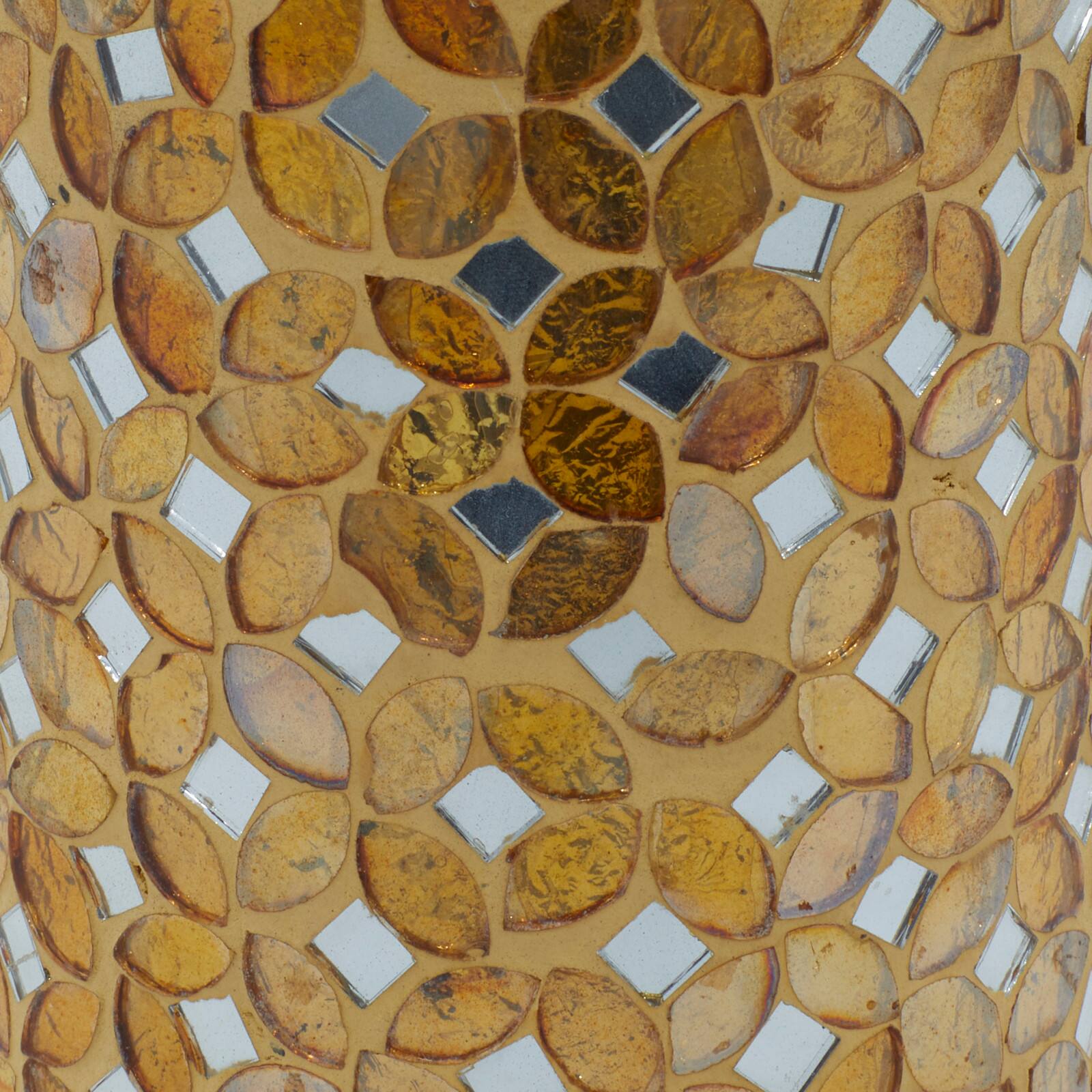 Gold Metal Glam Candle Holder Set